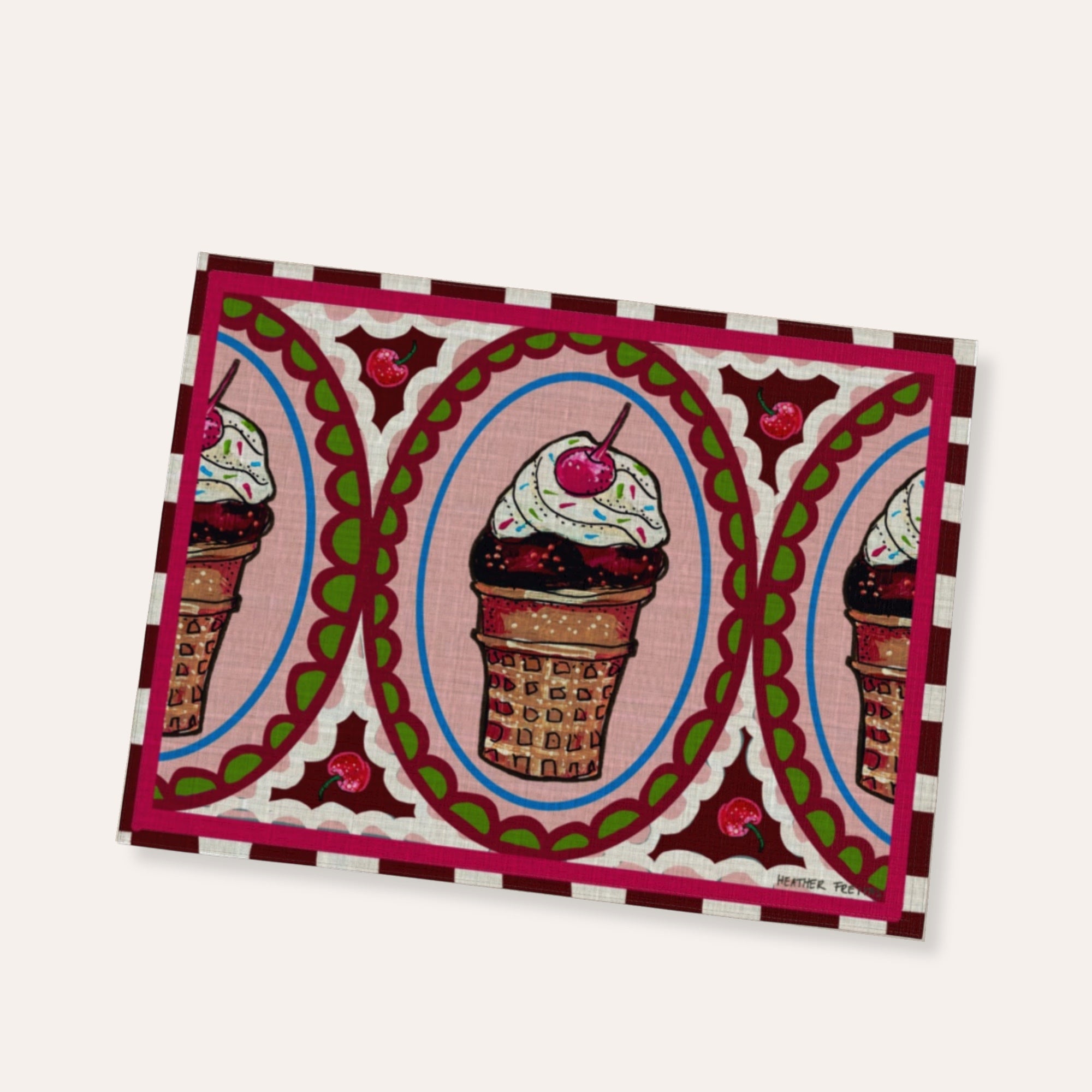 Chocolate Cone Placemat