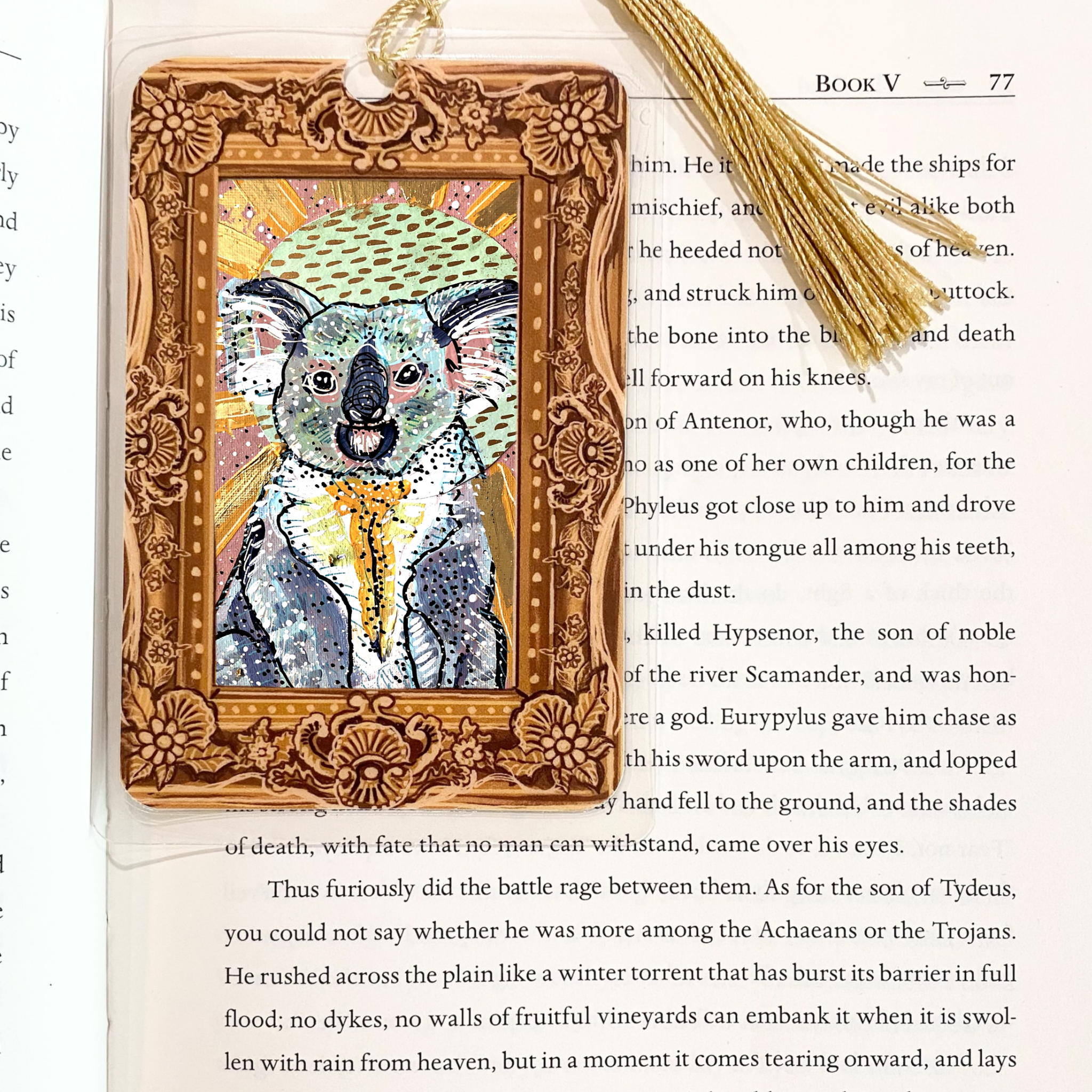 Carole Koala Fine Art Painting Bookmark