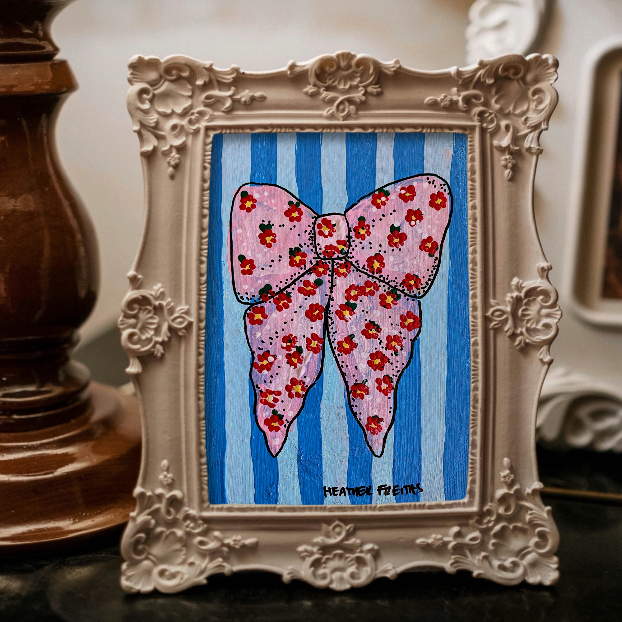 Pink Ribbon Mini Fine Art Print