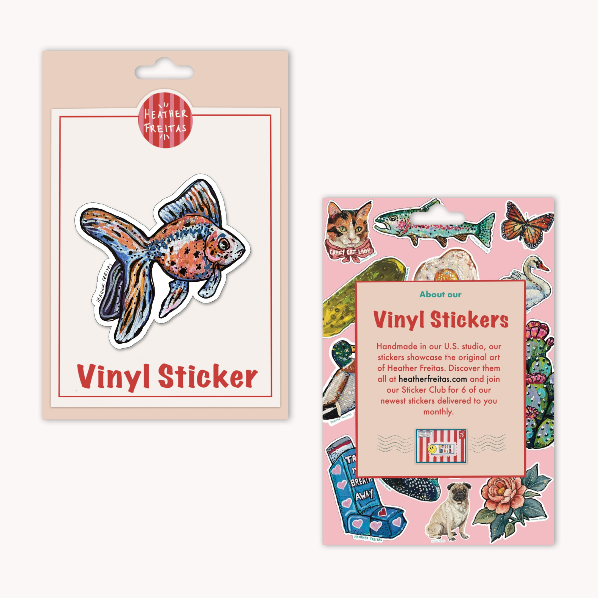 Calico Goldfish Sticker