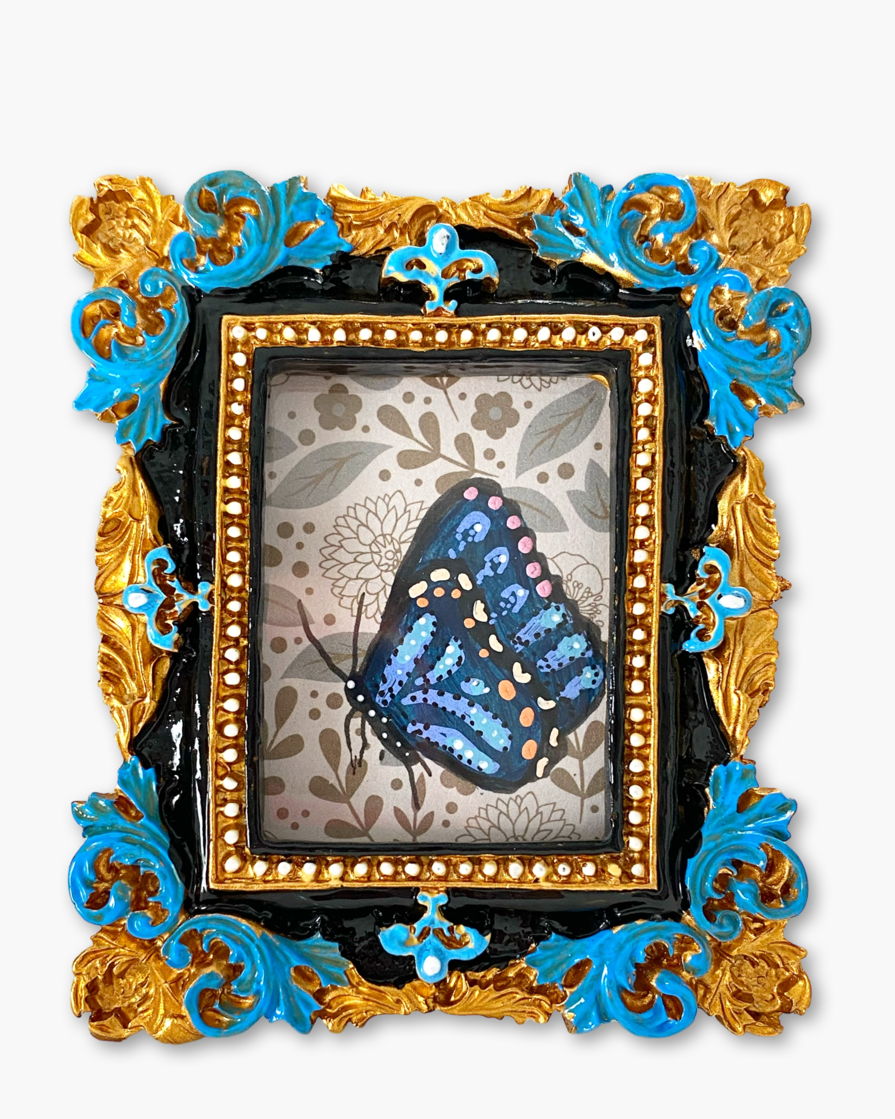Blue Butterfly ( Mini Original Painting )
