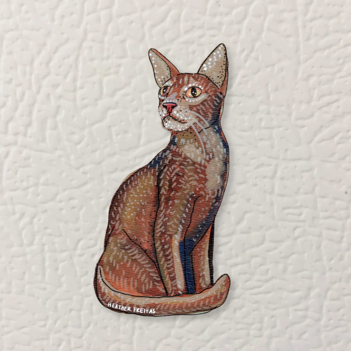 Abyssinian Cat Magnet ( Die-Cut )