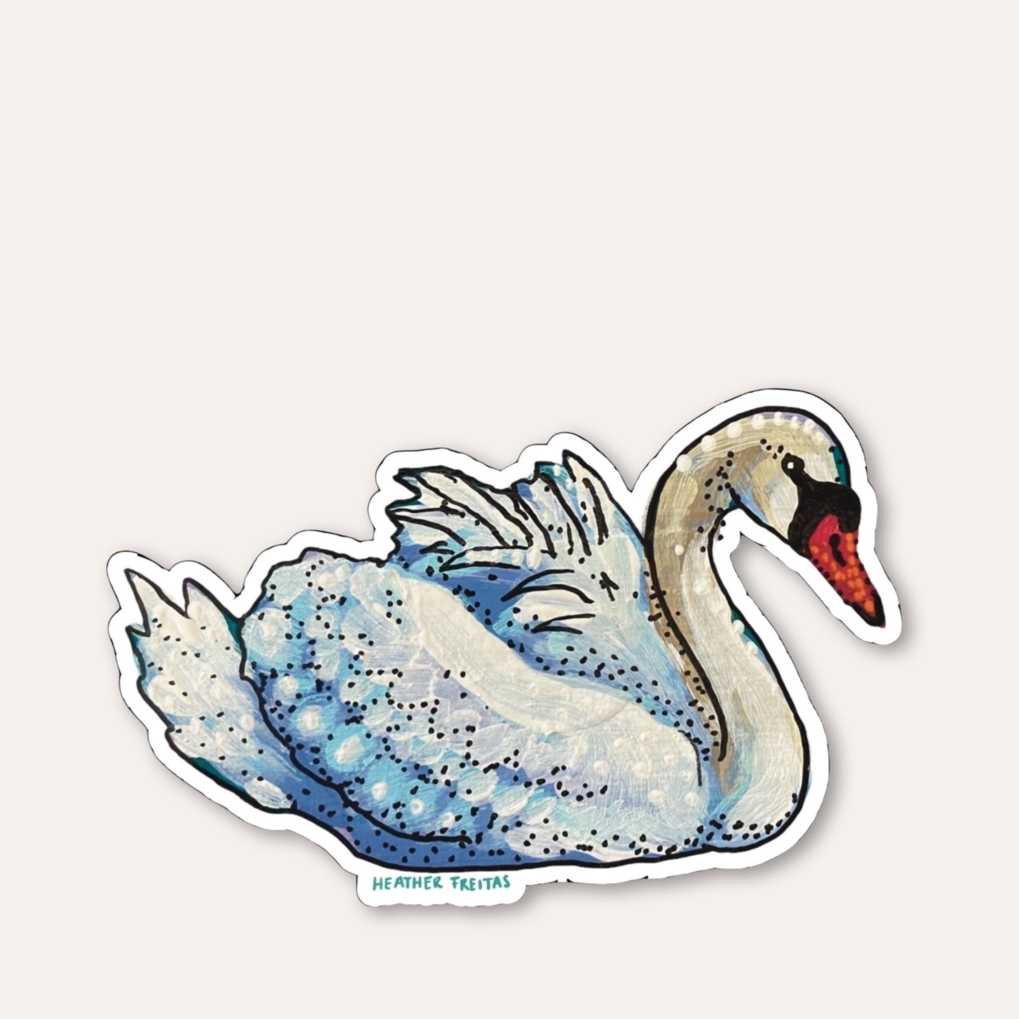 Swan Sticker