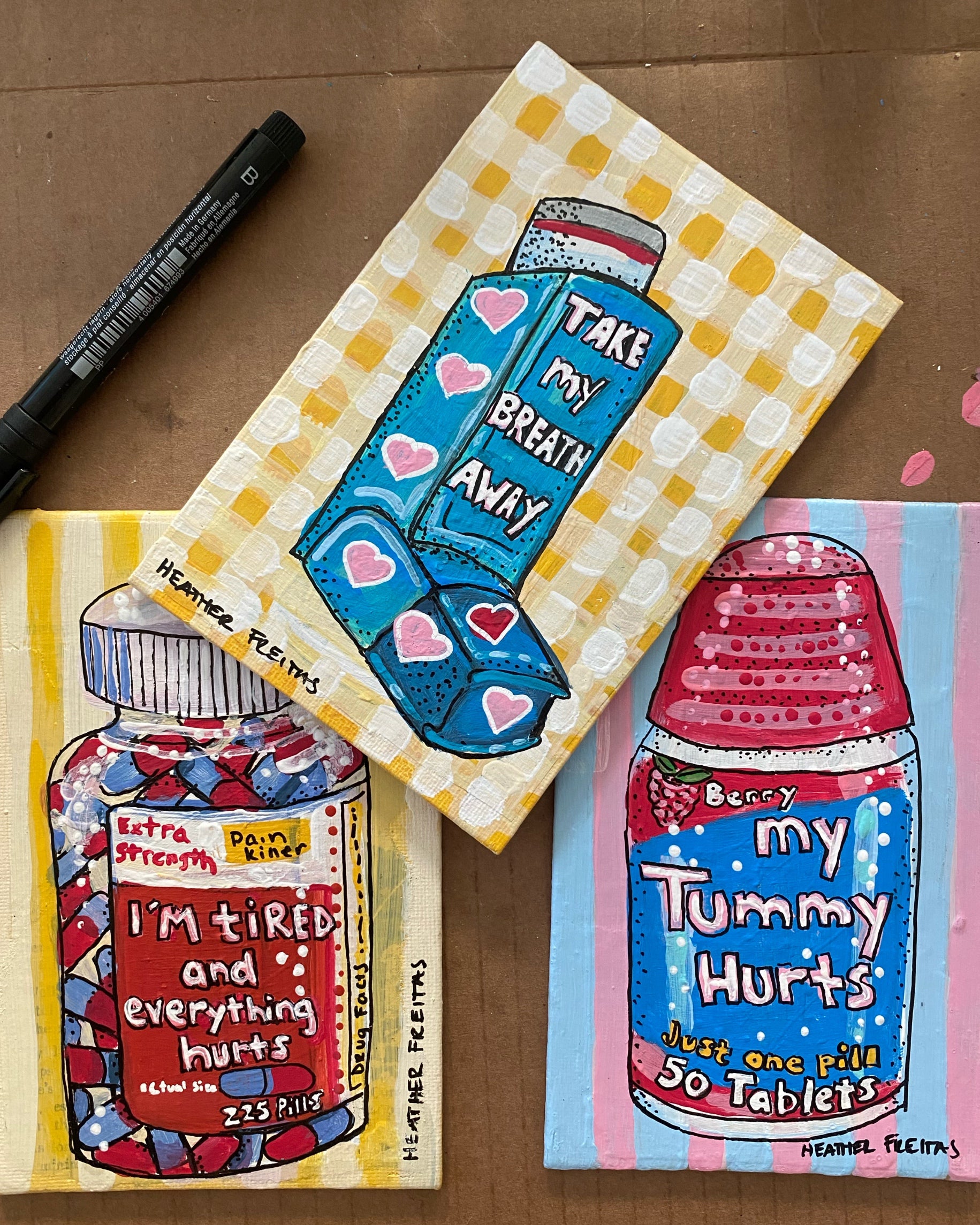 My Tummy Hurts ( Original Painting )