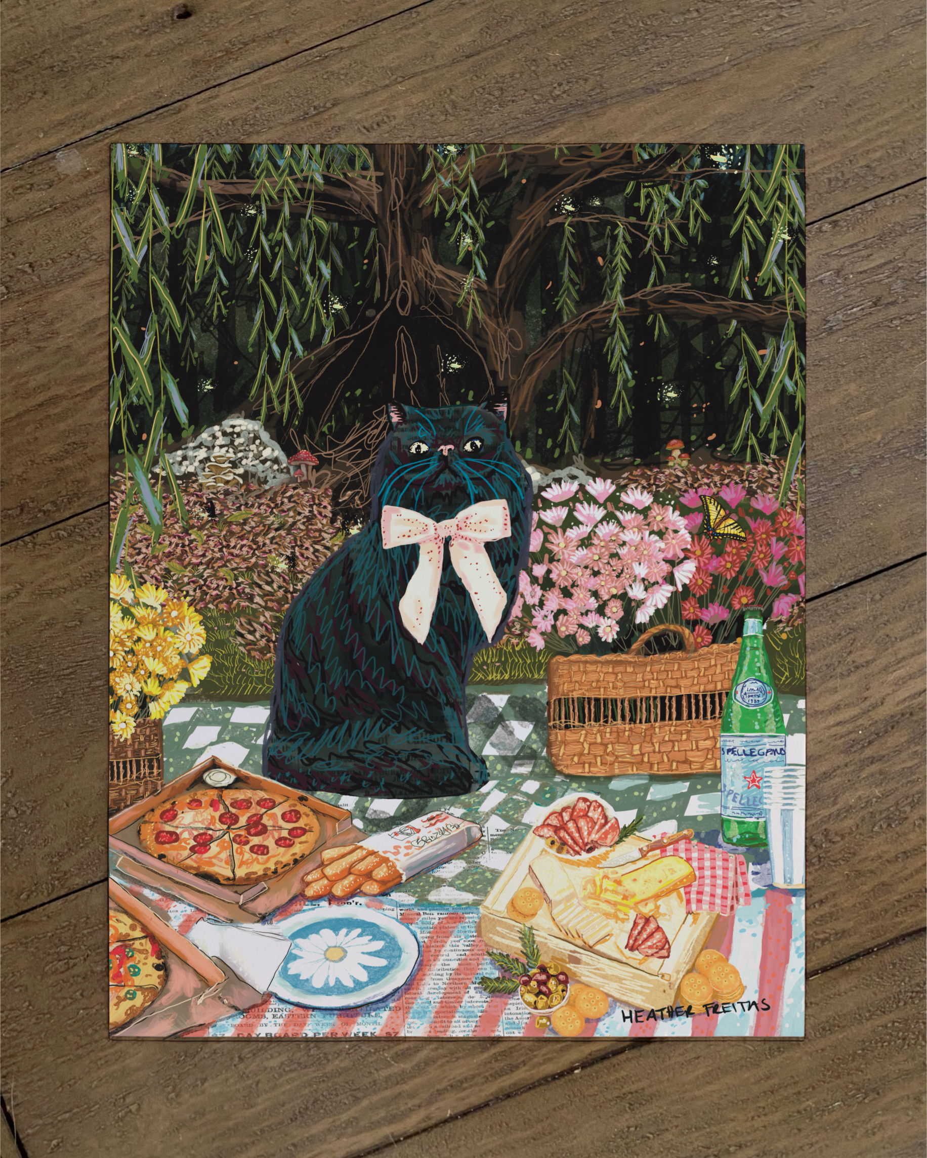 Persain cat - Build Your Pet Portrait Paper Print