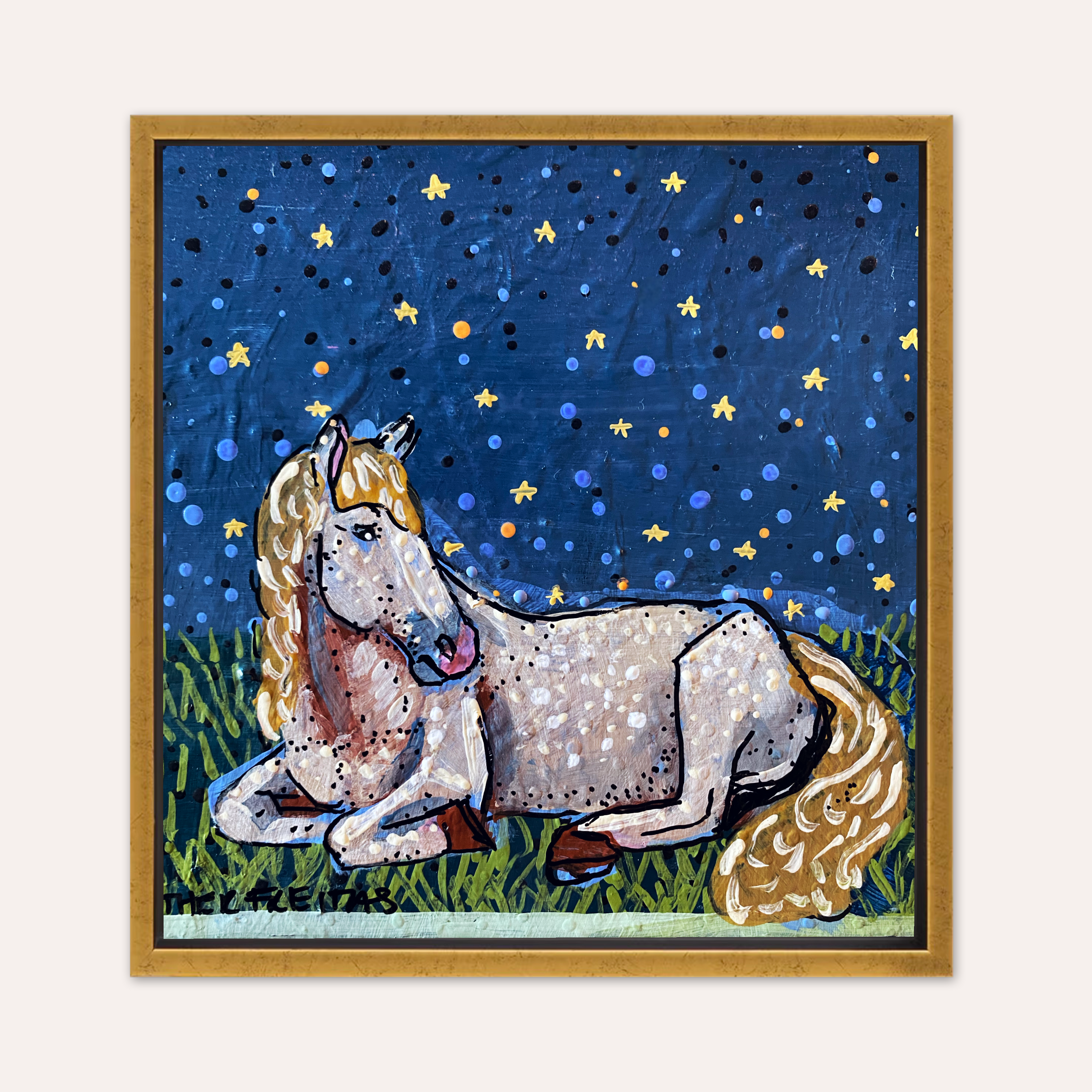 Sleeping Horse ( original painting )