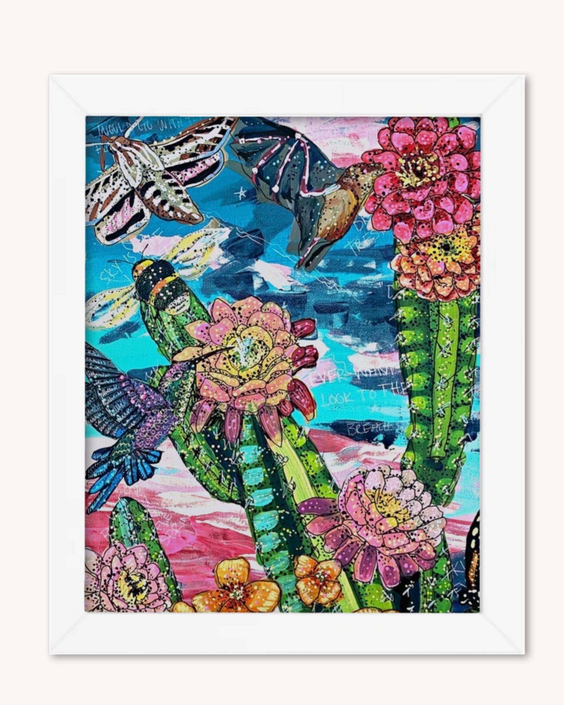 Desert Twilight Pollinators Print