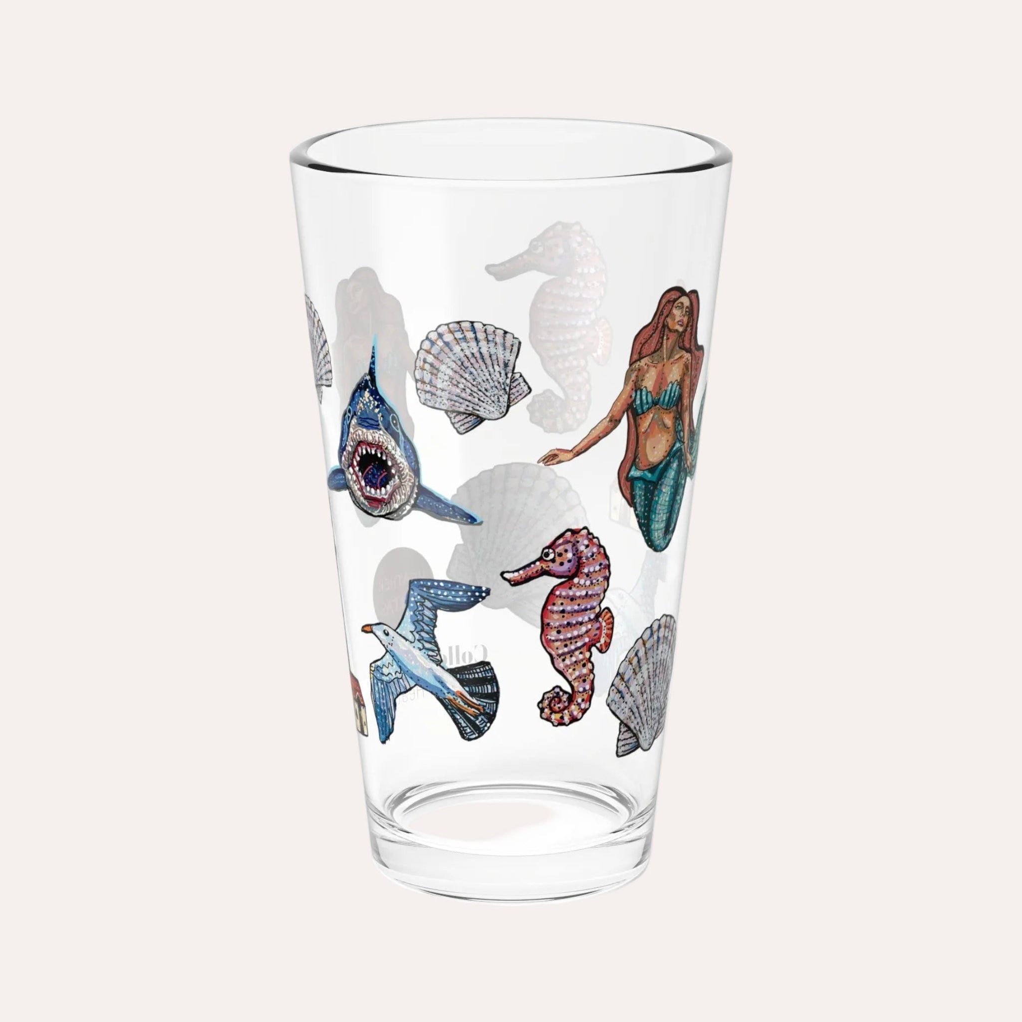 Nautical 16oz Collectors Glass