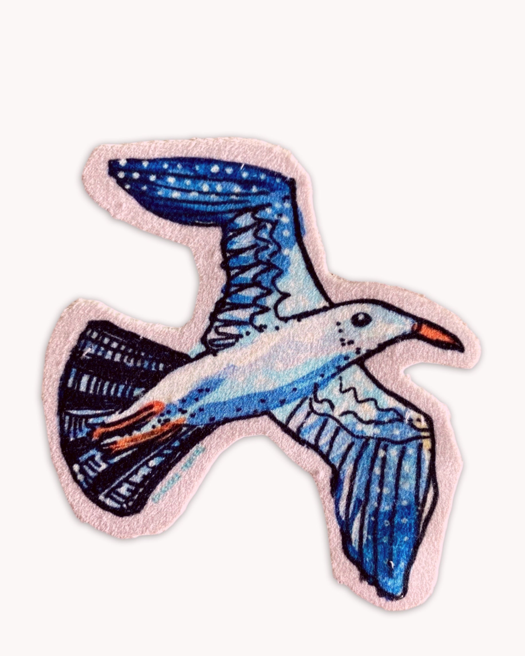 Seagull - Sew On Velveteen Patch