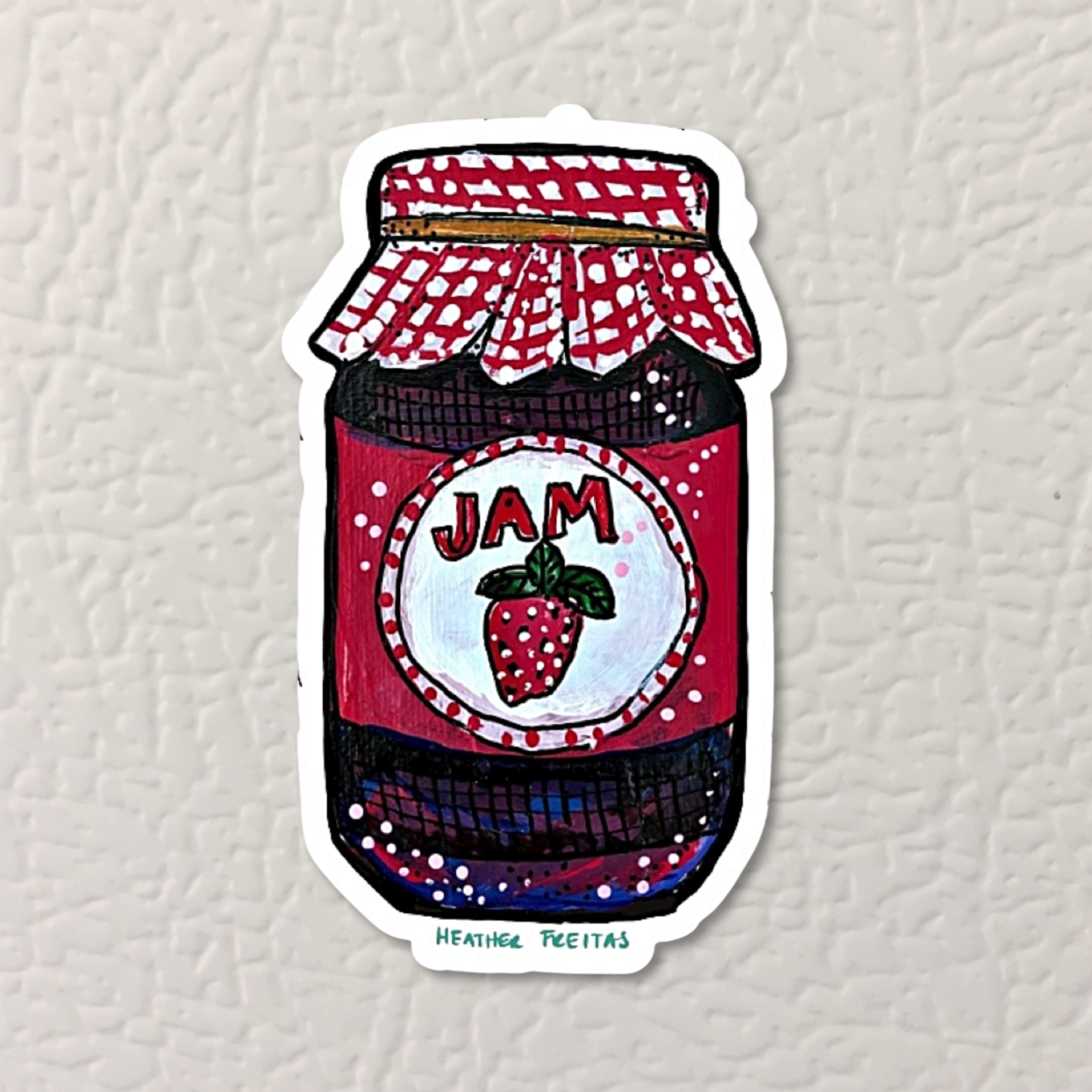 Strawberry Jam Magnet ( Die-Cut )