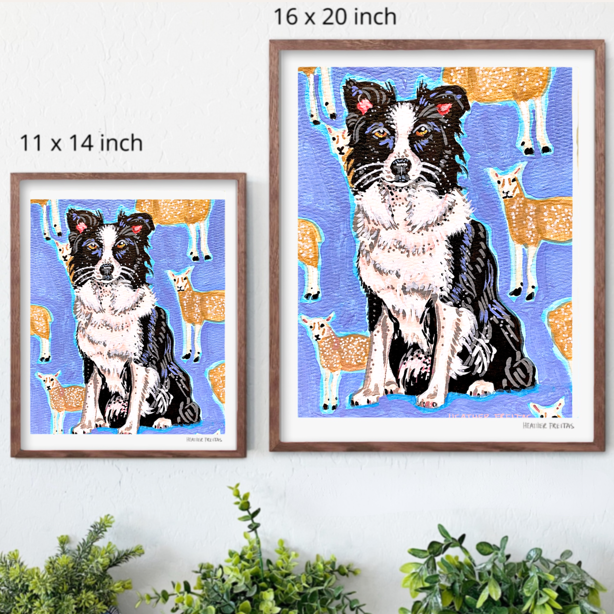 Border Collie Hand Signed Fine Art Print