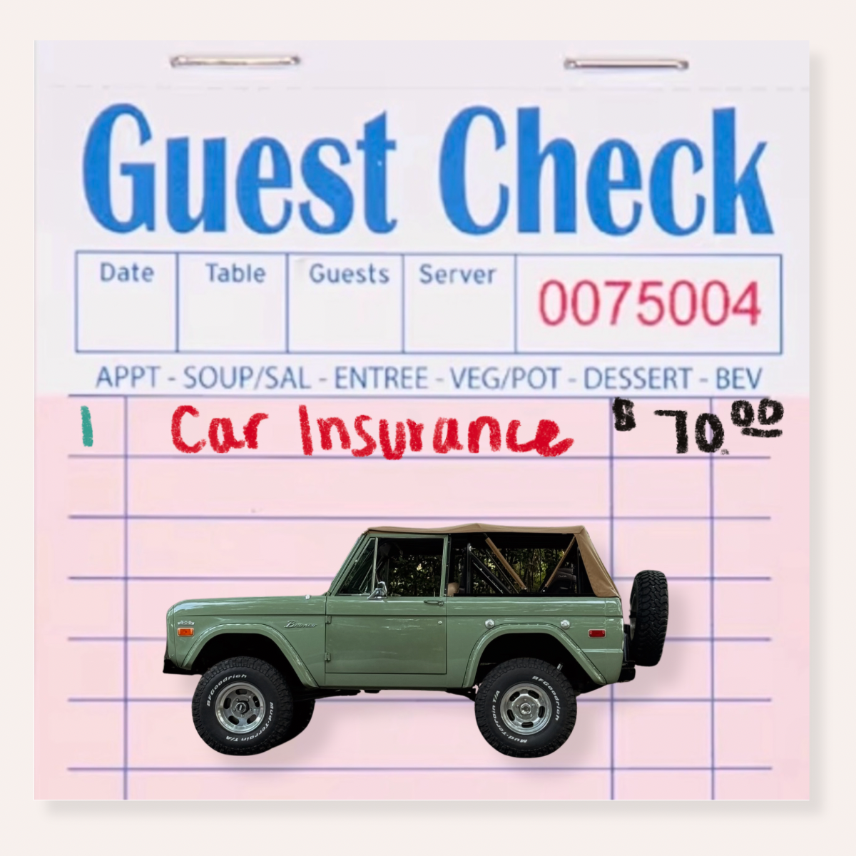 Car Insurance Bill Support Club ( 1 spot only )