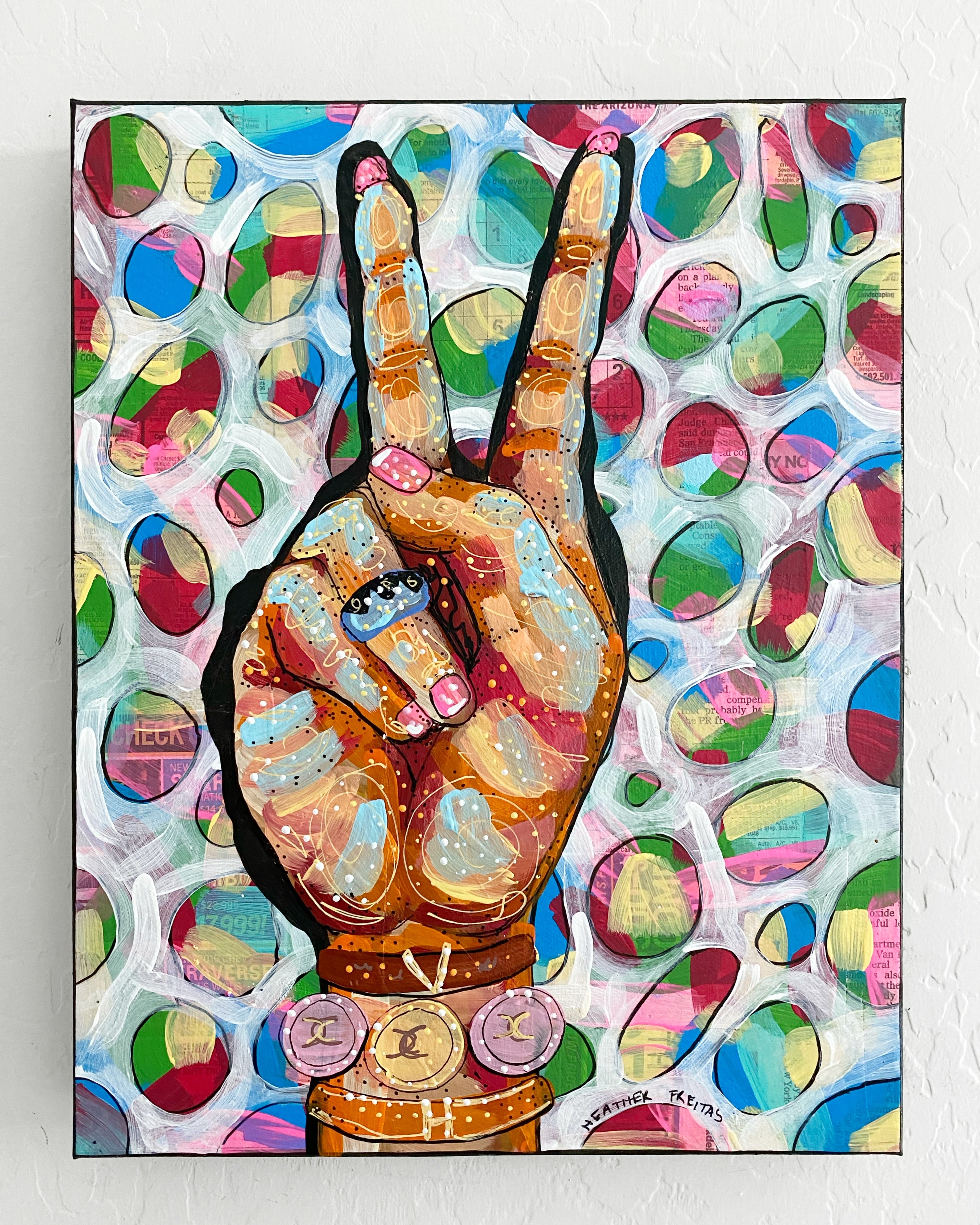 Peace, Love, Fashion & Lava Lamps ( Original Painting )