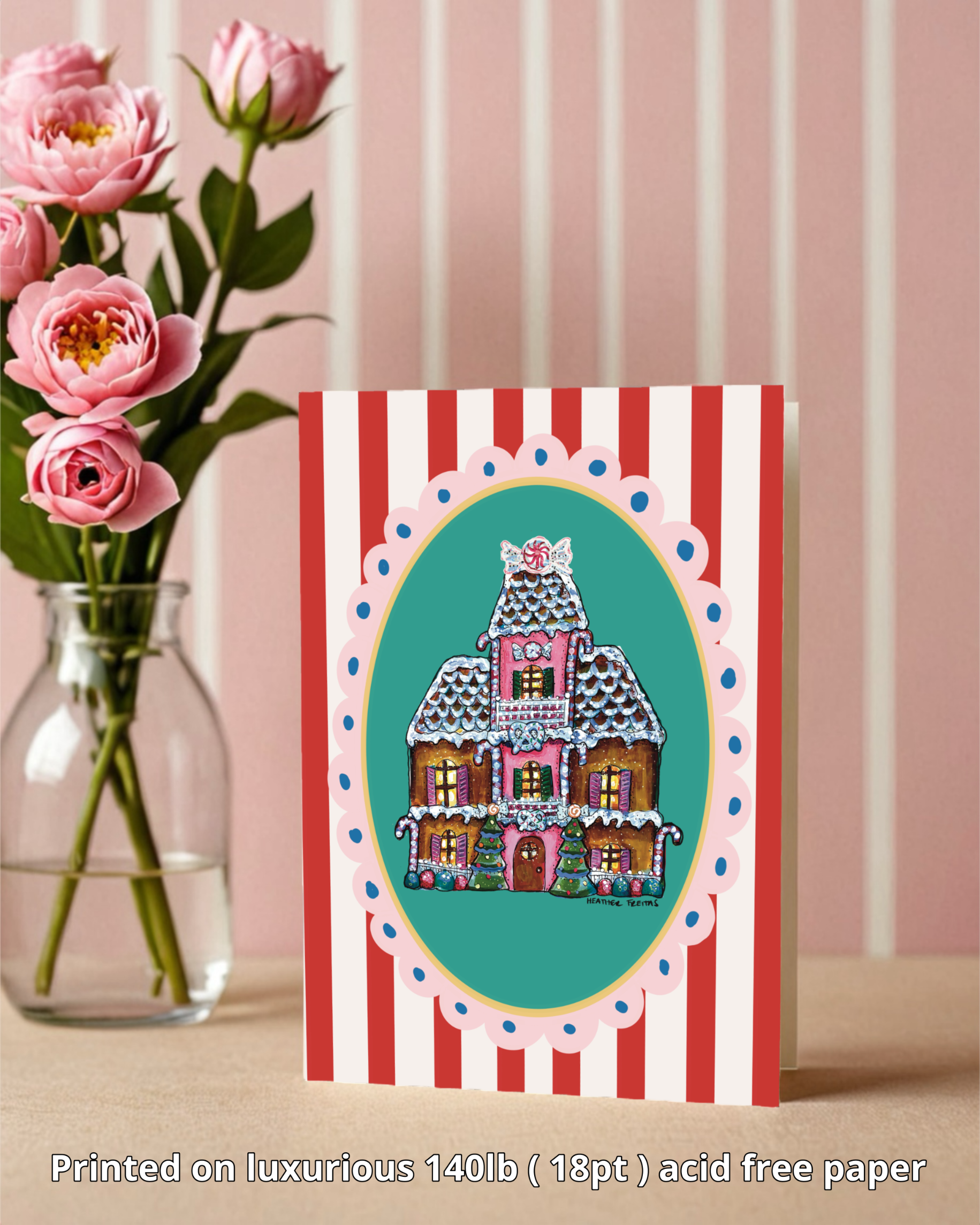 Gingerbread House - Greeting Card / Fine Art Print