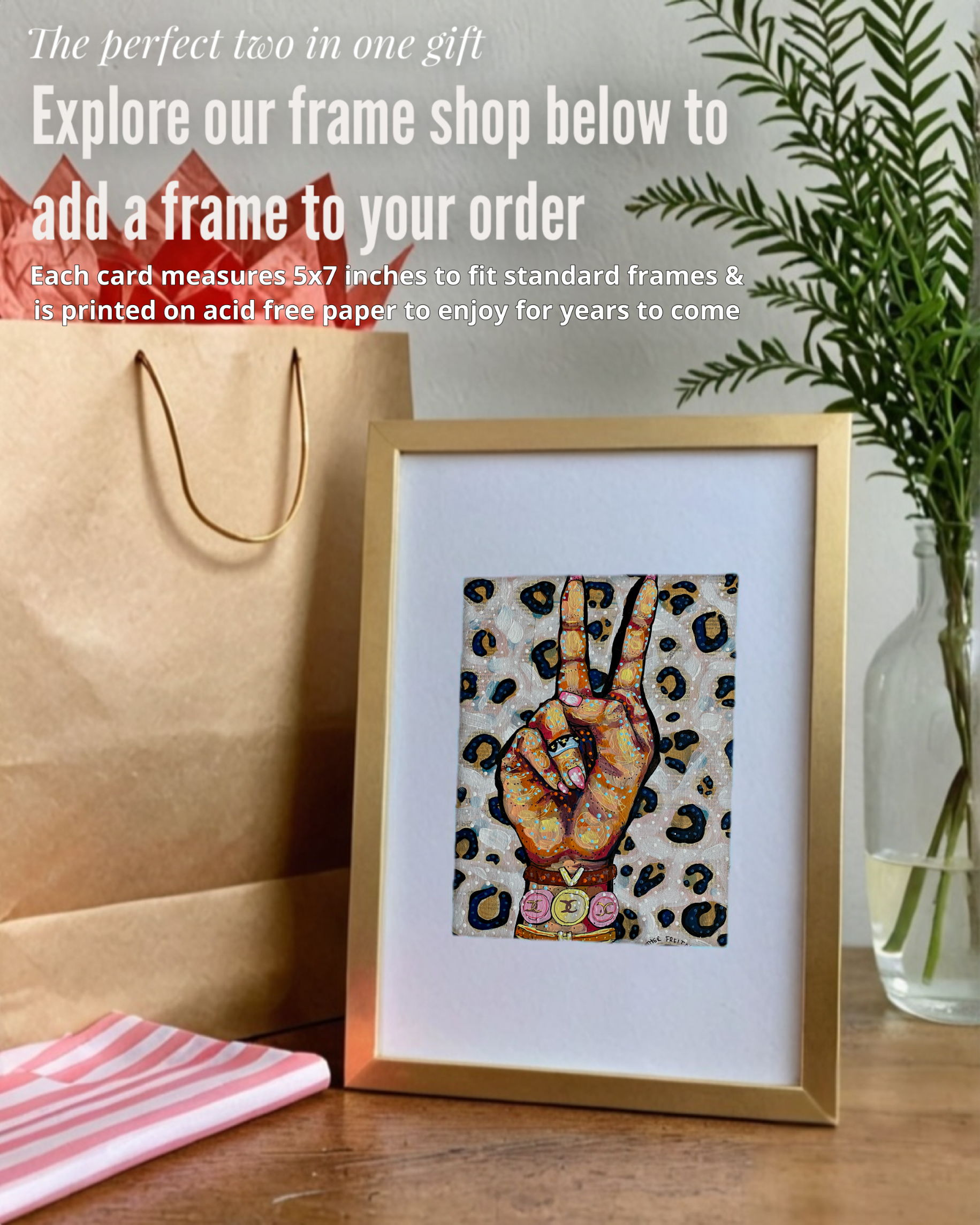 Peace, Love, Fashion - Greeting Card / Fine Art Print