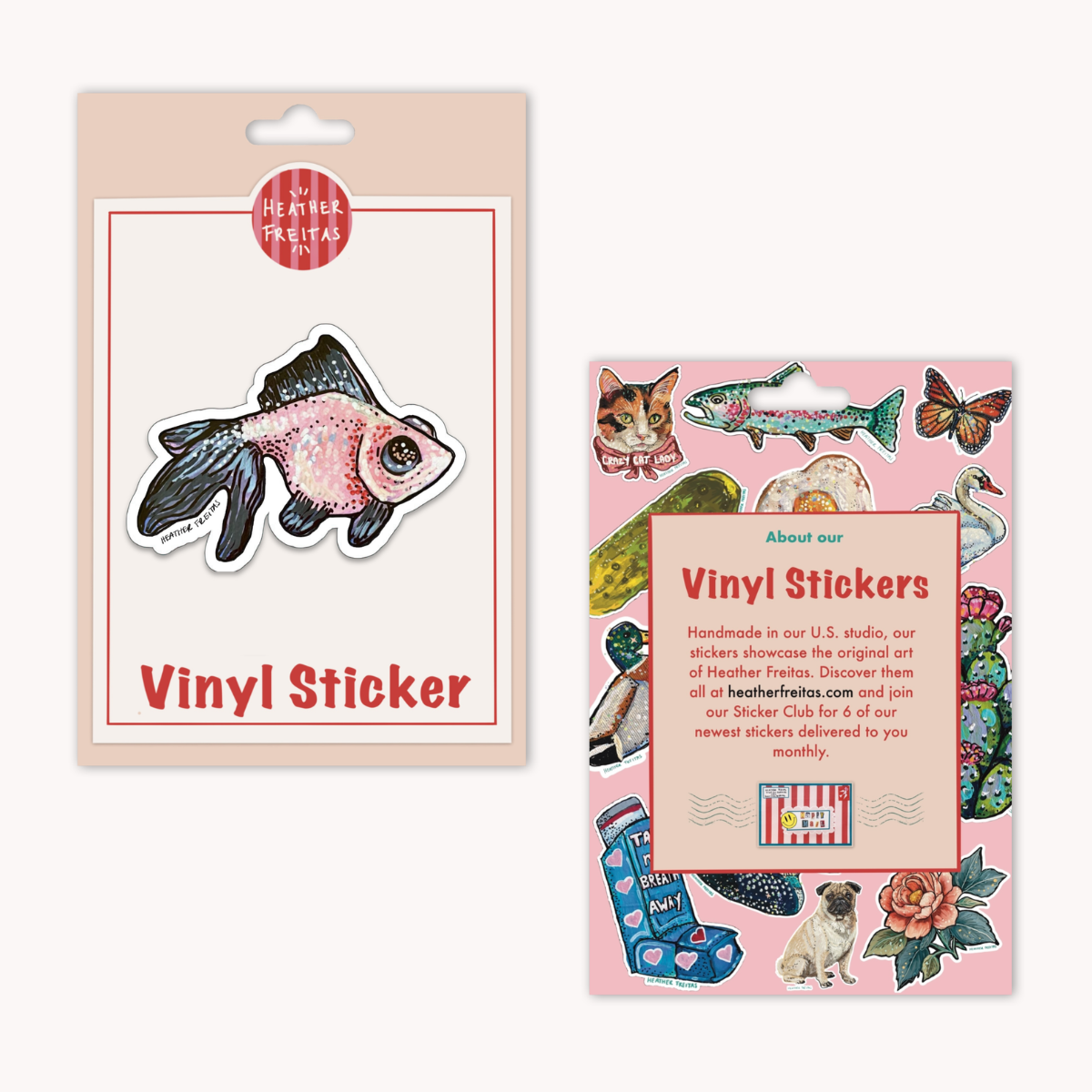 Panda Goldfish Sticker