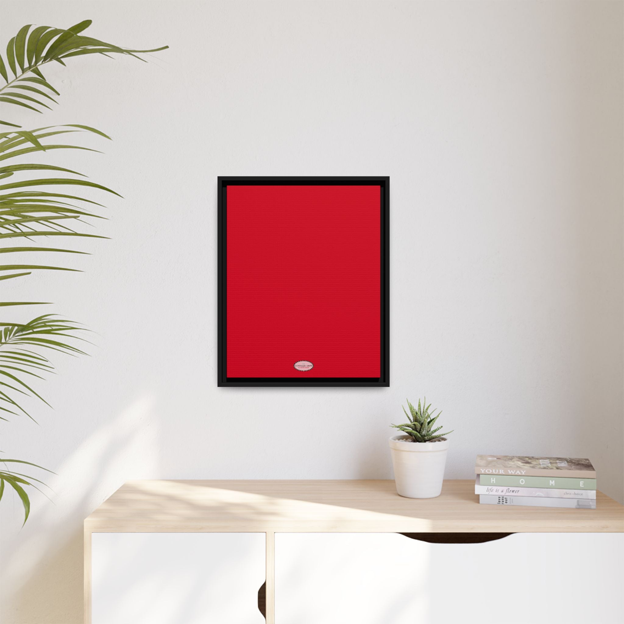 Cherry Expressions Framed Canvas Print