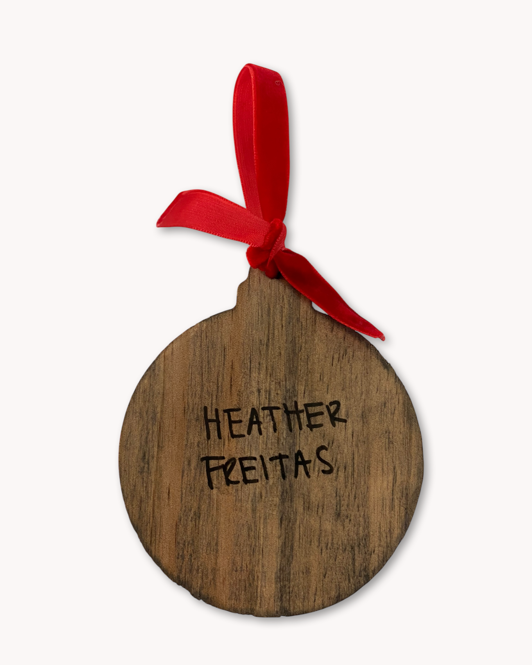 Lady Duck Hand Painted Ornament