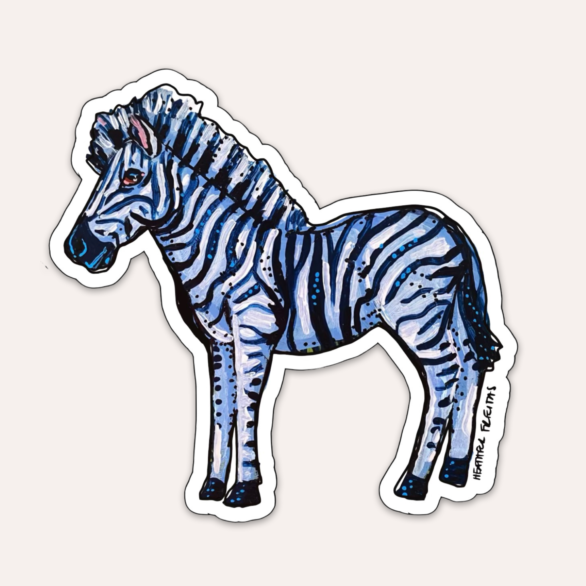 Zebra Sticker