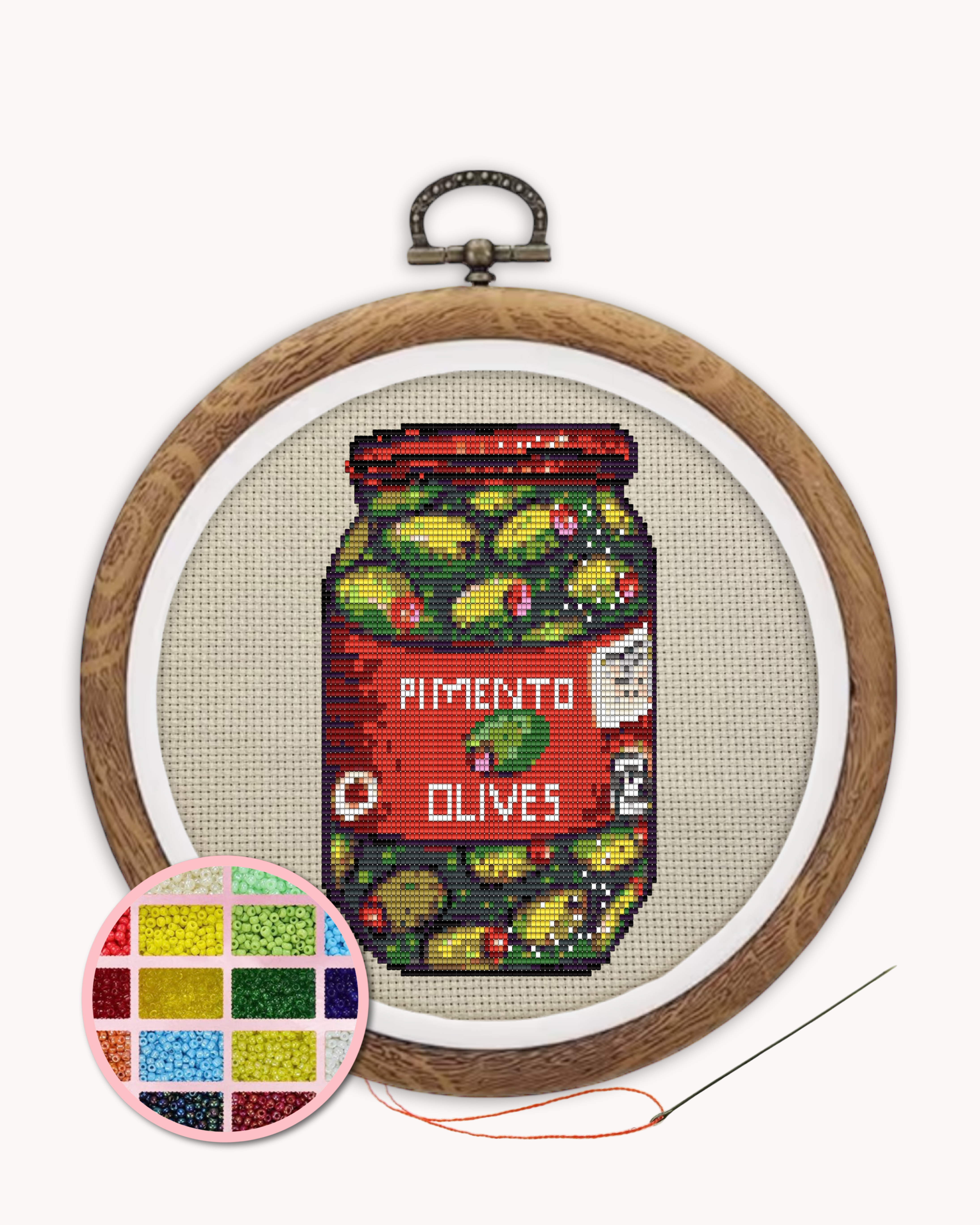 Olives Beaded Art Kit ( XL 6 inch )