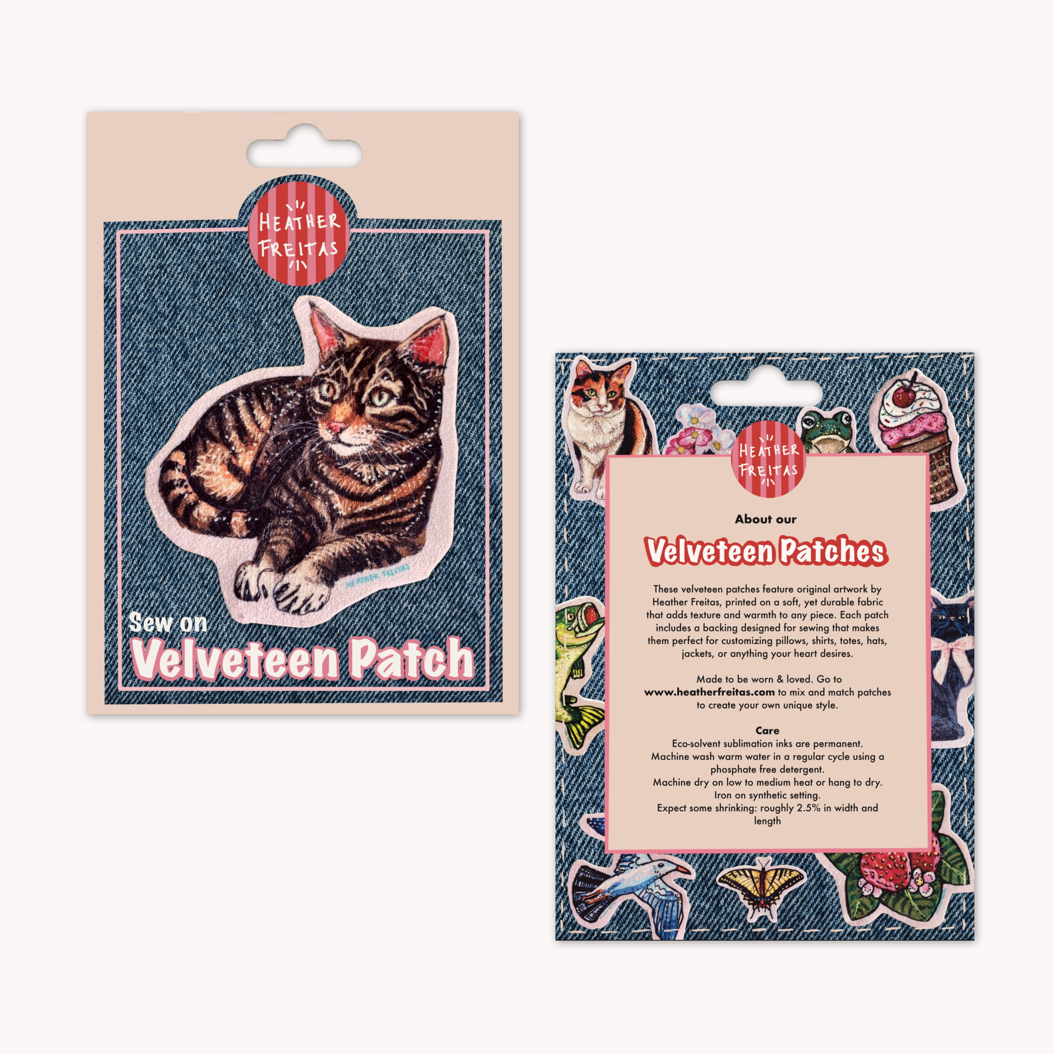 Brown Tabby Cat - Sew On Velveteen Patch