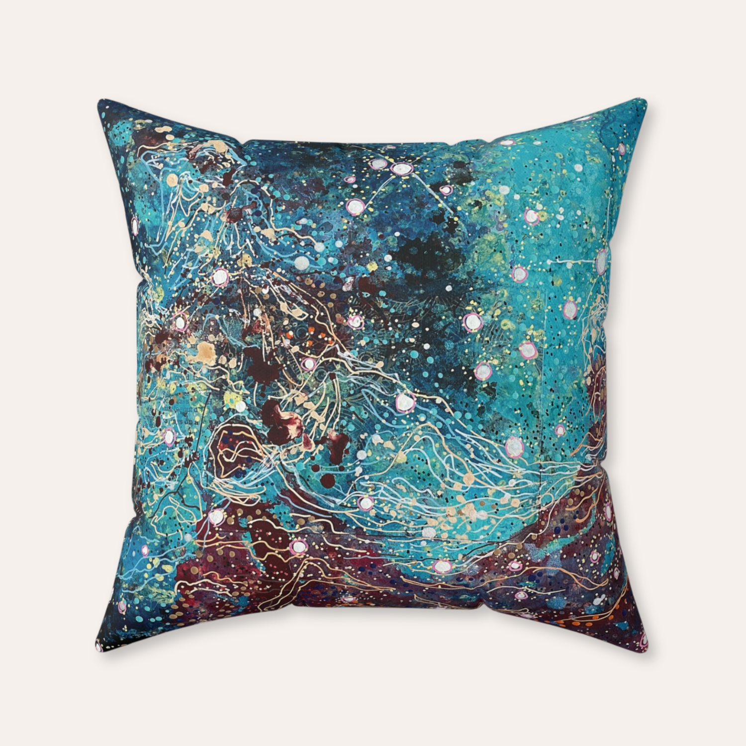 Current Galaxy Velveteen Throw Pillow