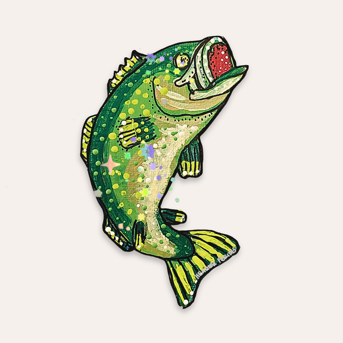 Bass Fish Sticker