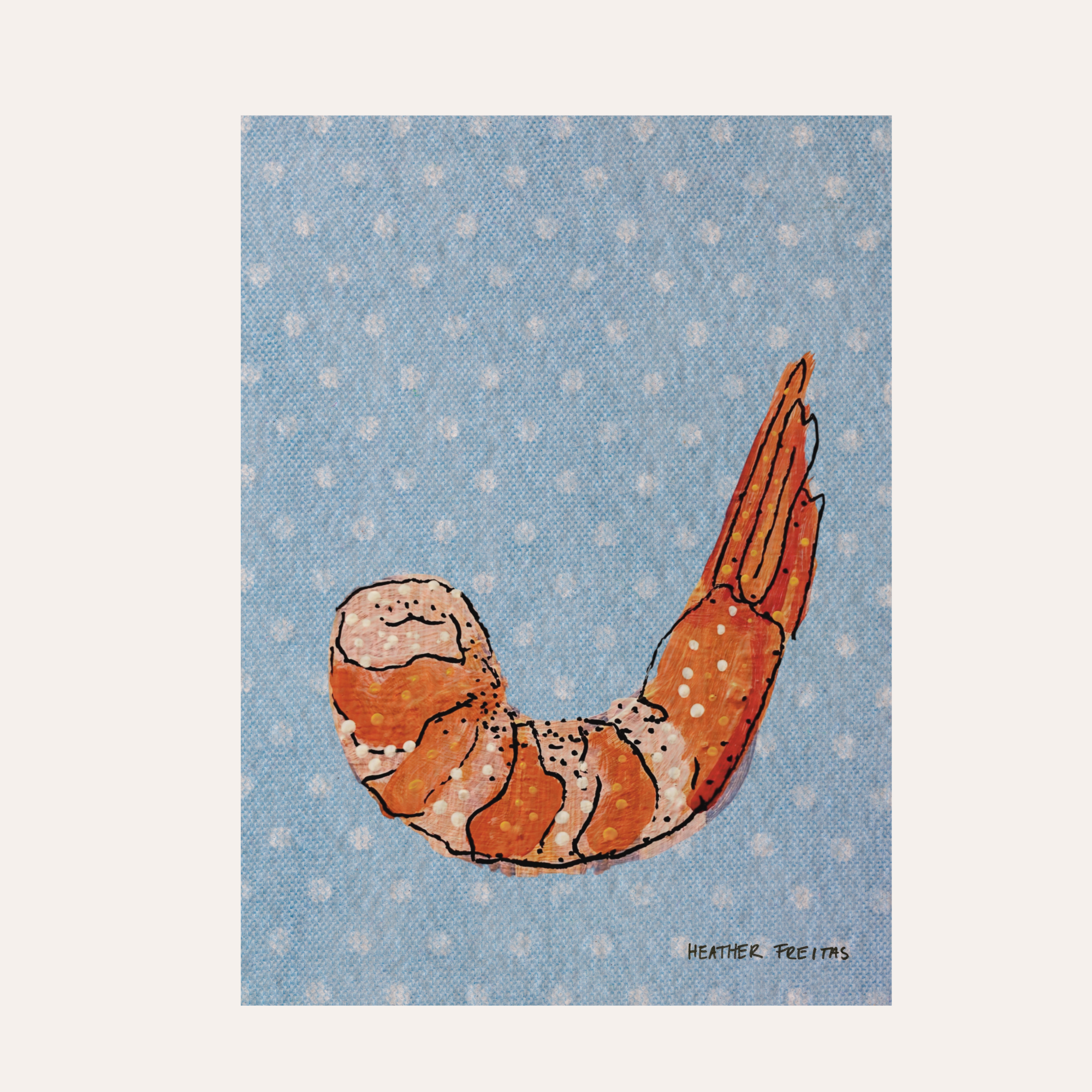 Shrimp Mini Fine Art Print