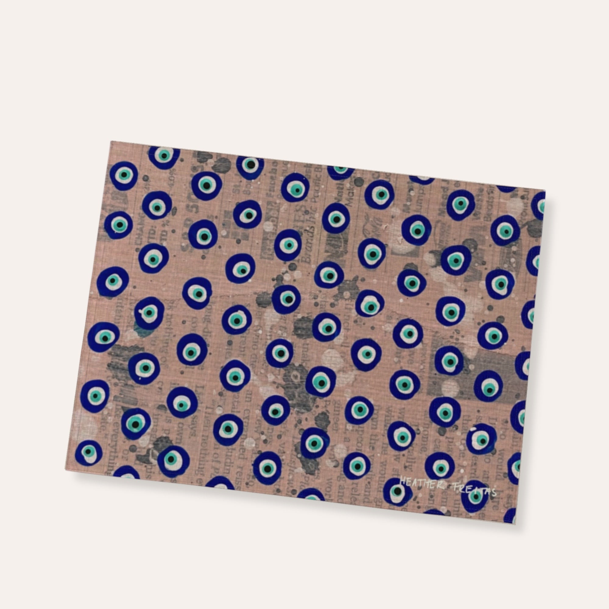 Dusty Pink Evil Eyes Placemat