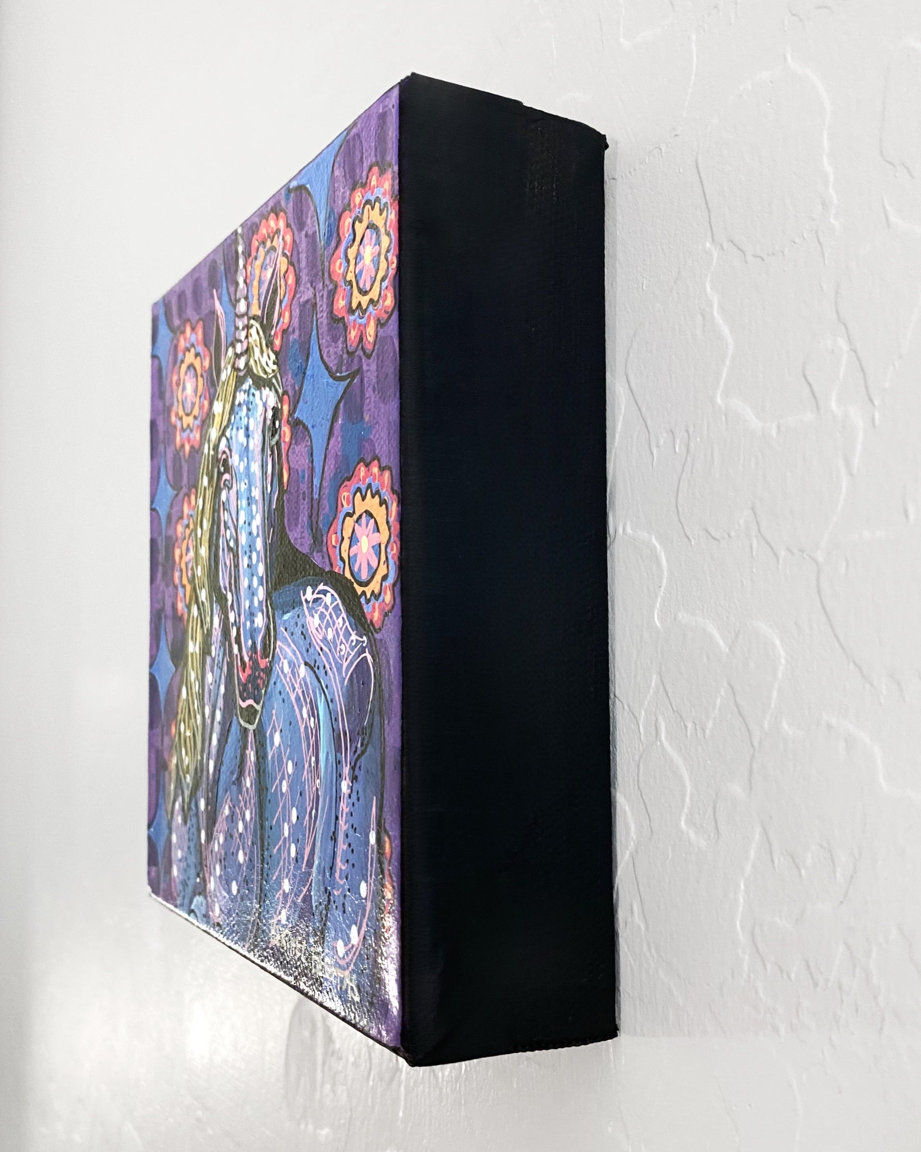 Purple Party Unicorn ( Original Painting )