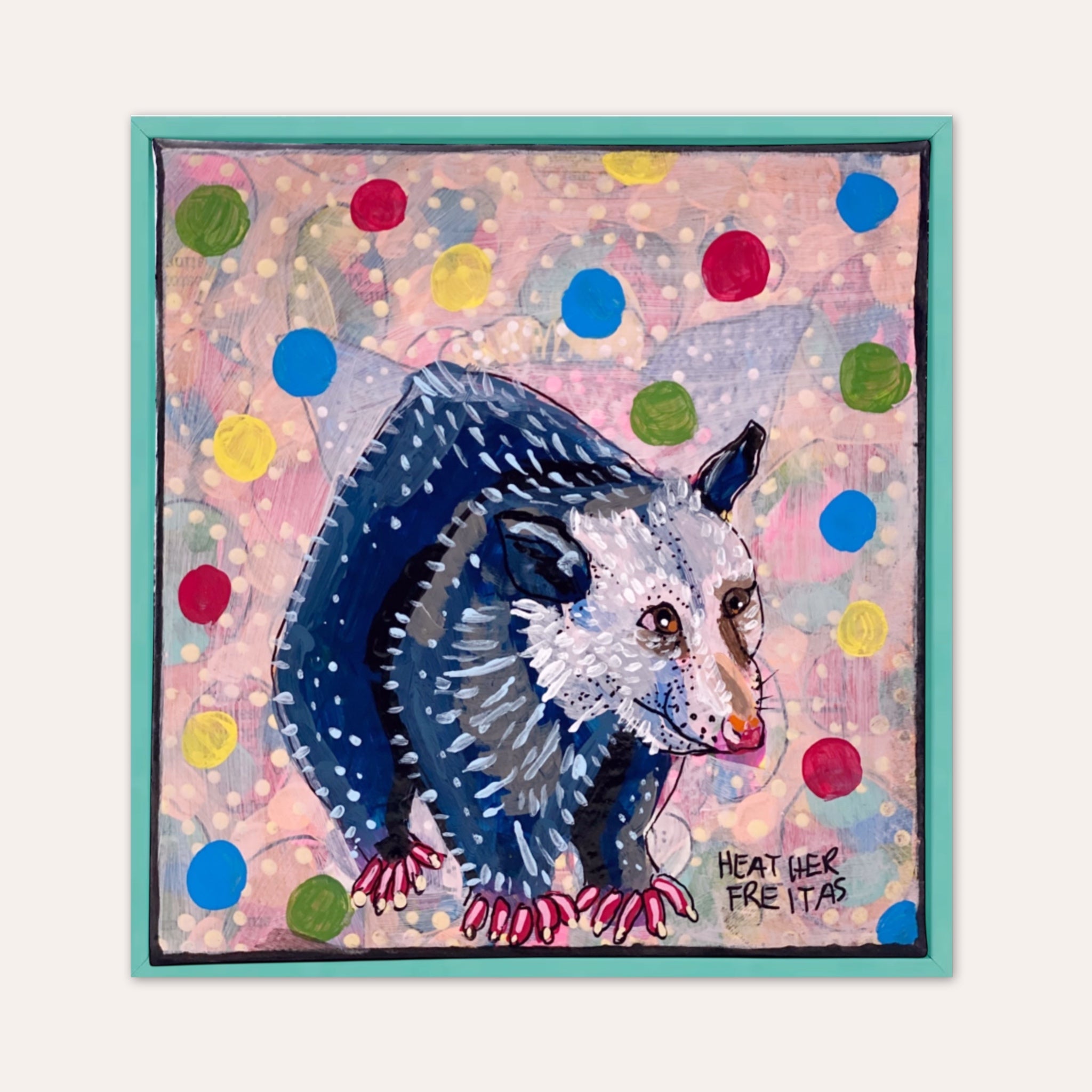Polka Dot Opossum ( original painting )