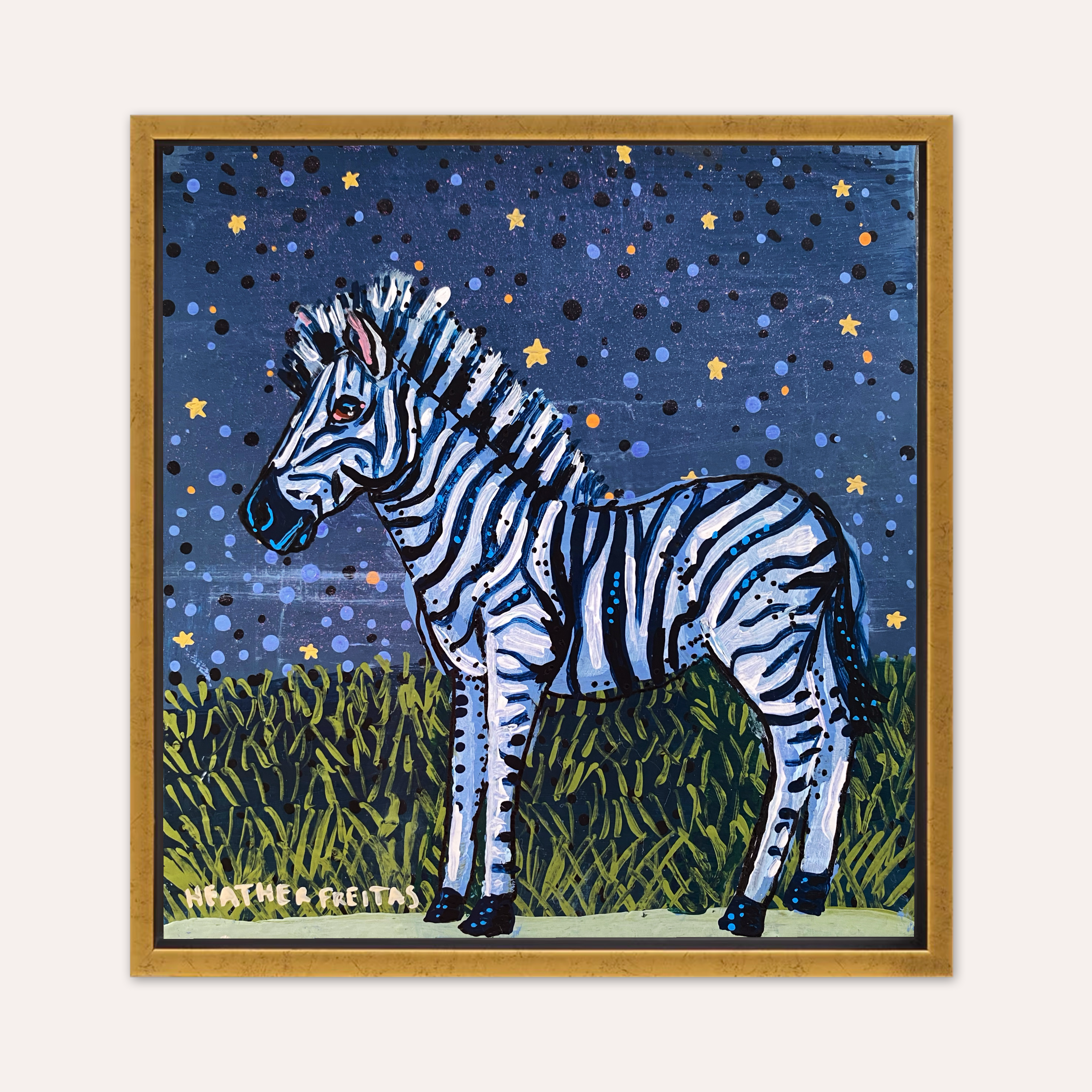 Midnight Zebra ( original painting )