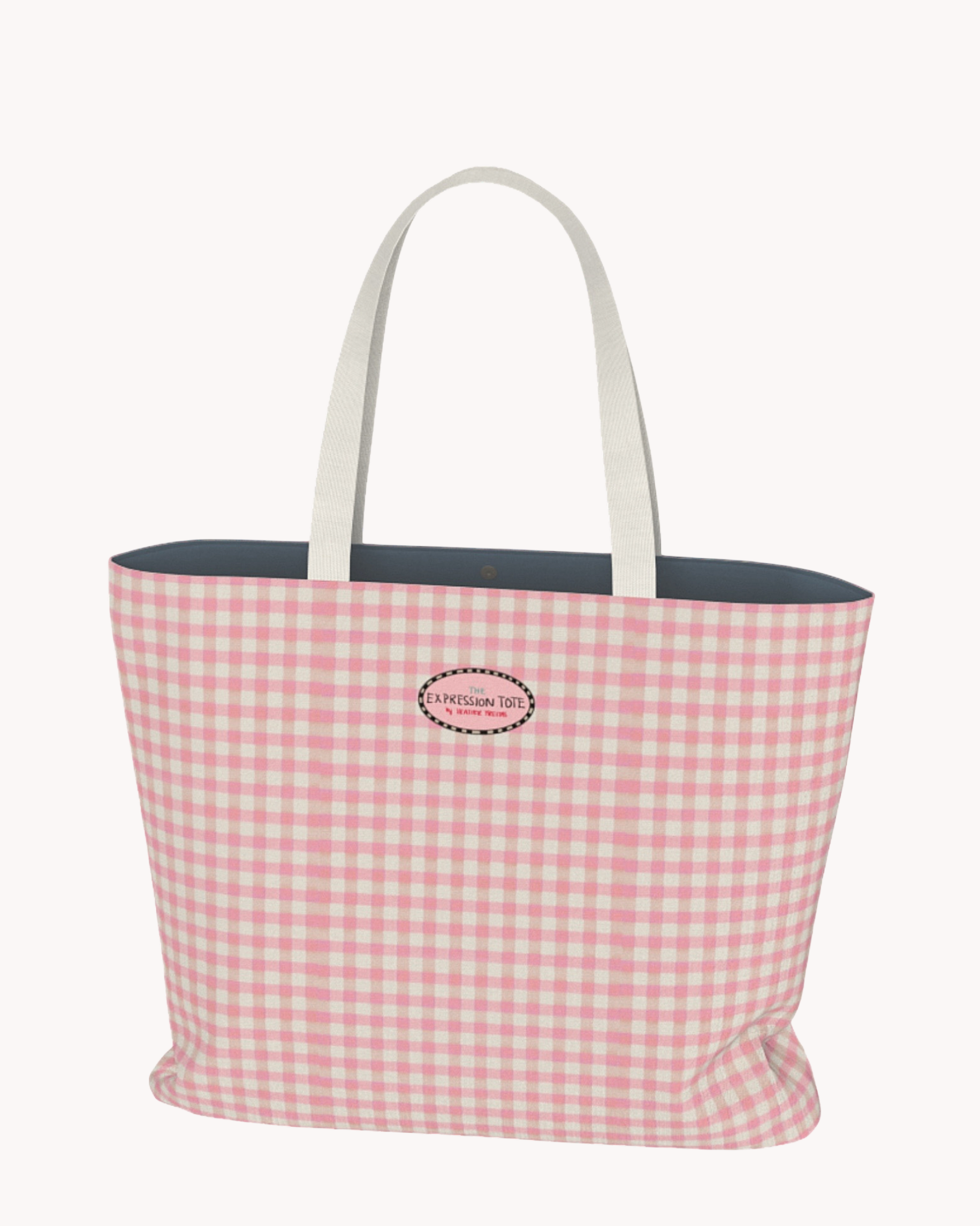 Pink Gingham Expression Tote