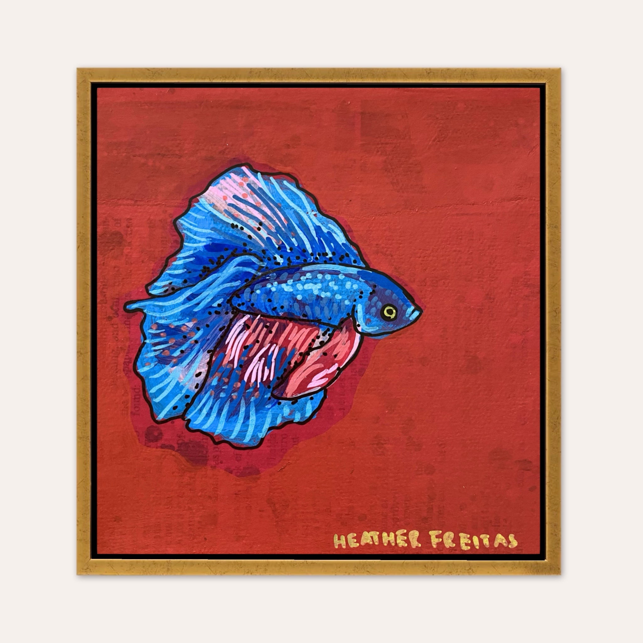 Blue Betta ( original painting )