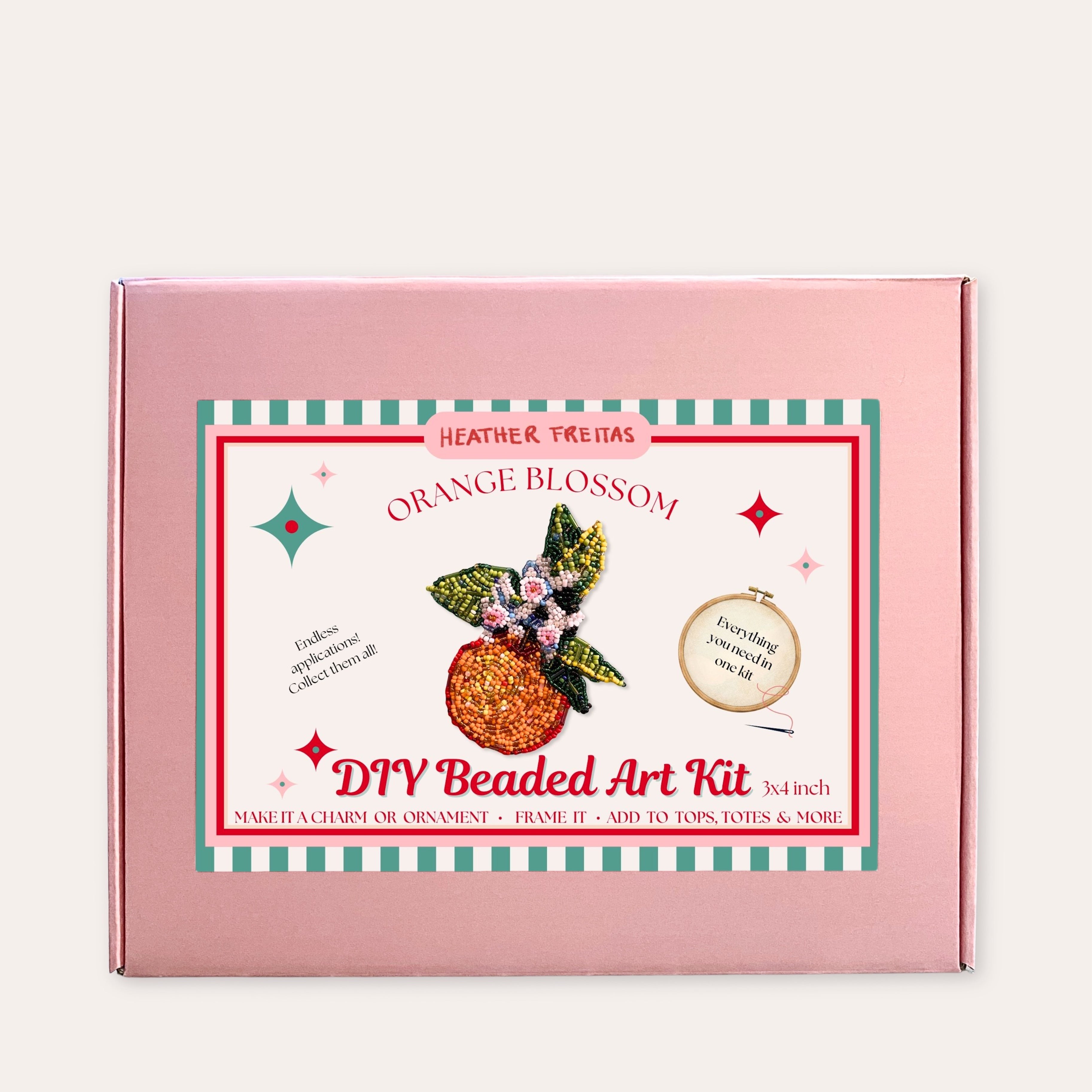 Orange Blossom Beaded Art Kit