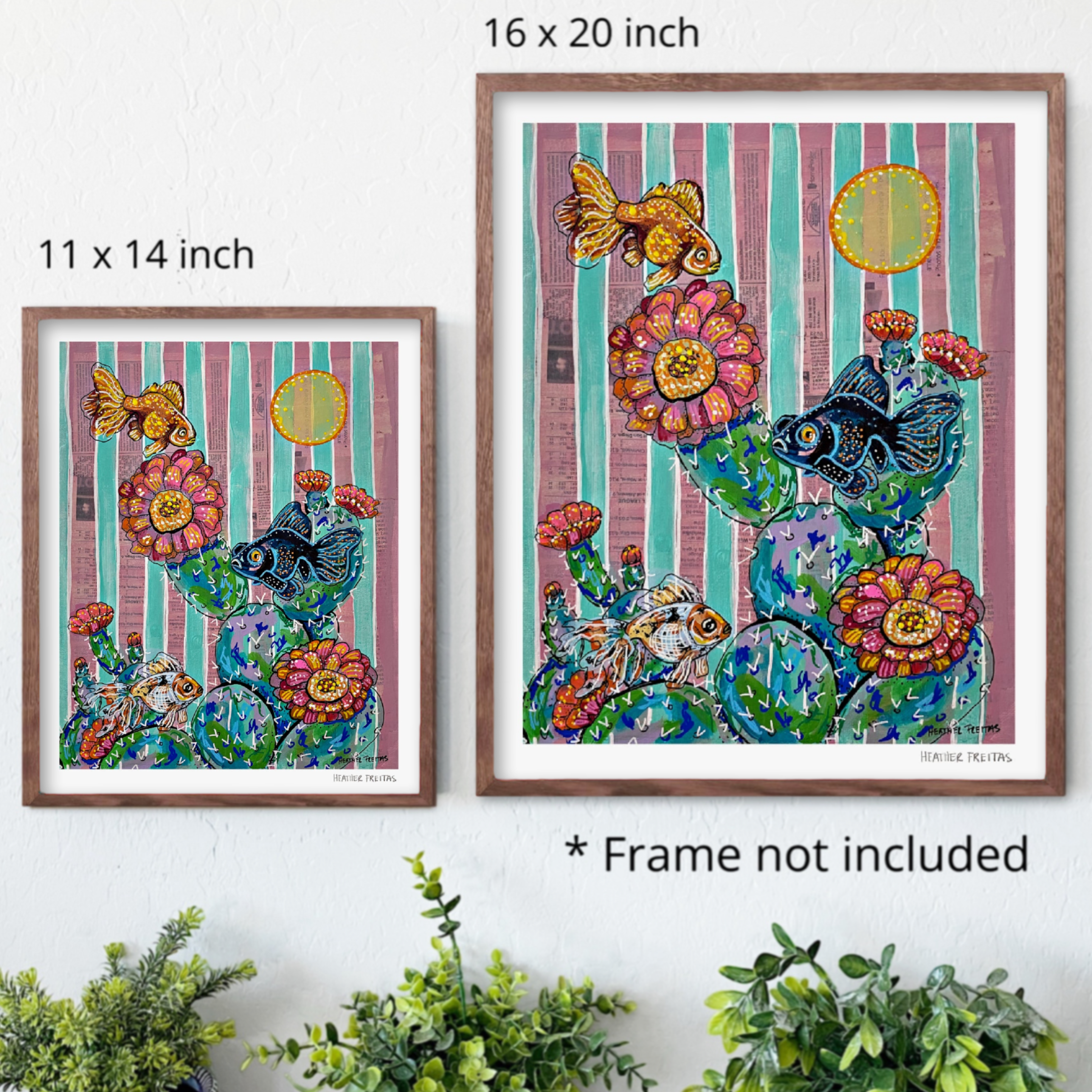 Cactus Goldfish Fine Art Print