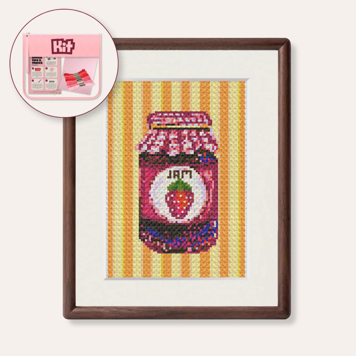 Strawberry Jam Counted Cross Stitch Kit