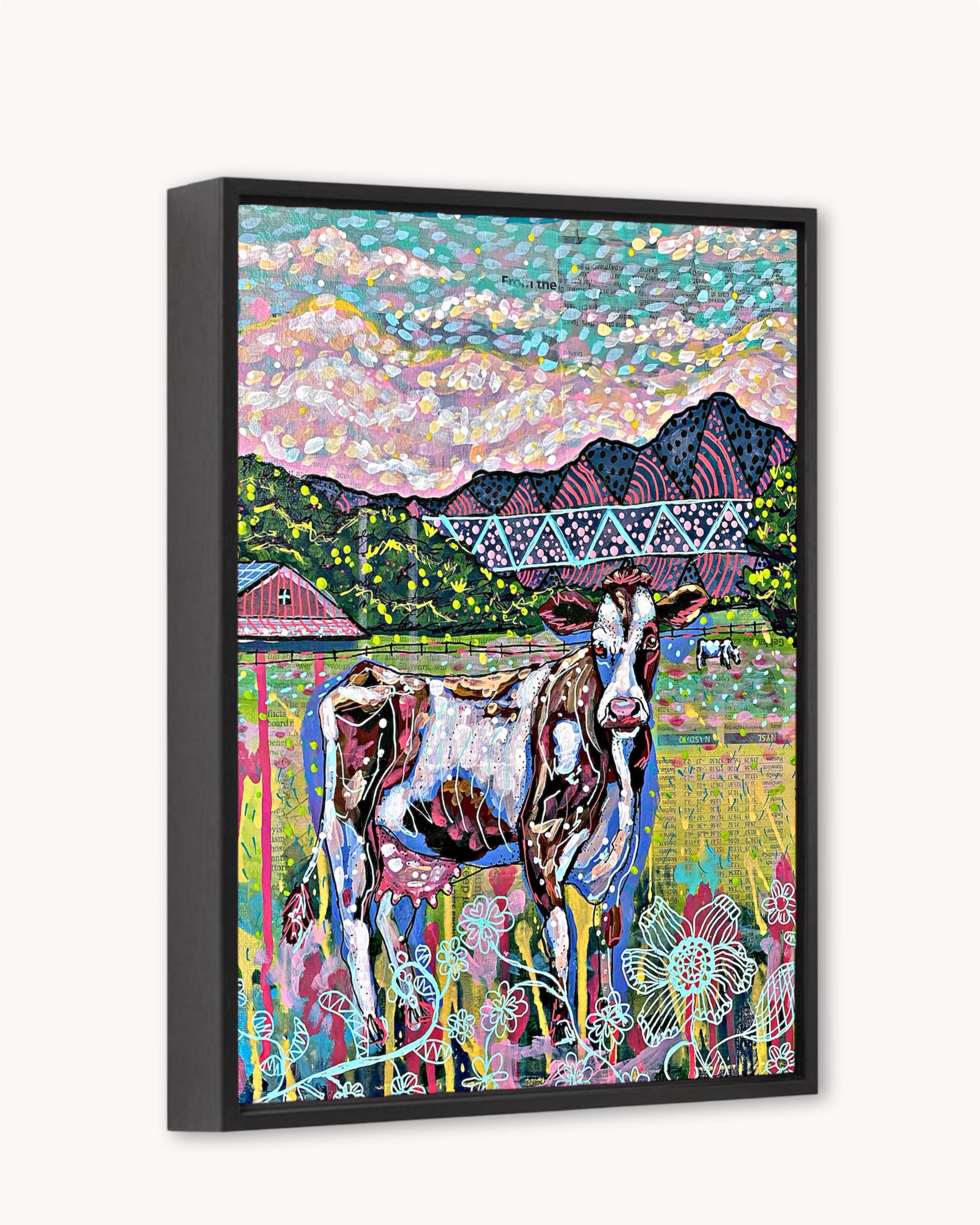 Cows On The Farm Print