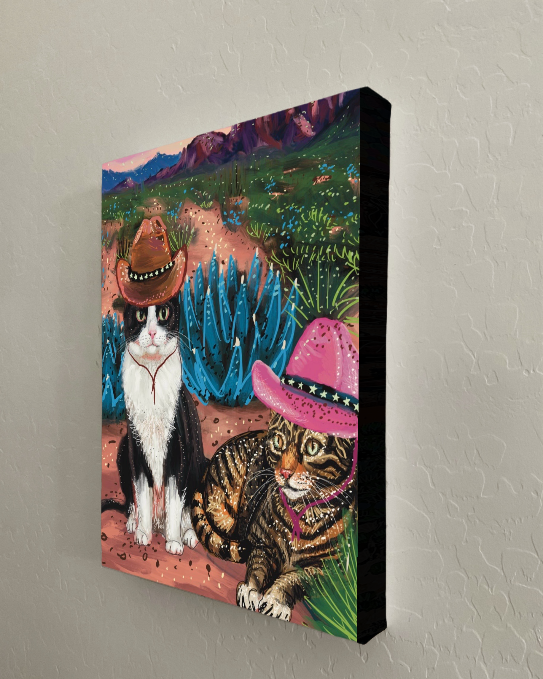 Cowboy Cats Print