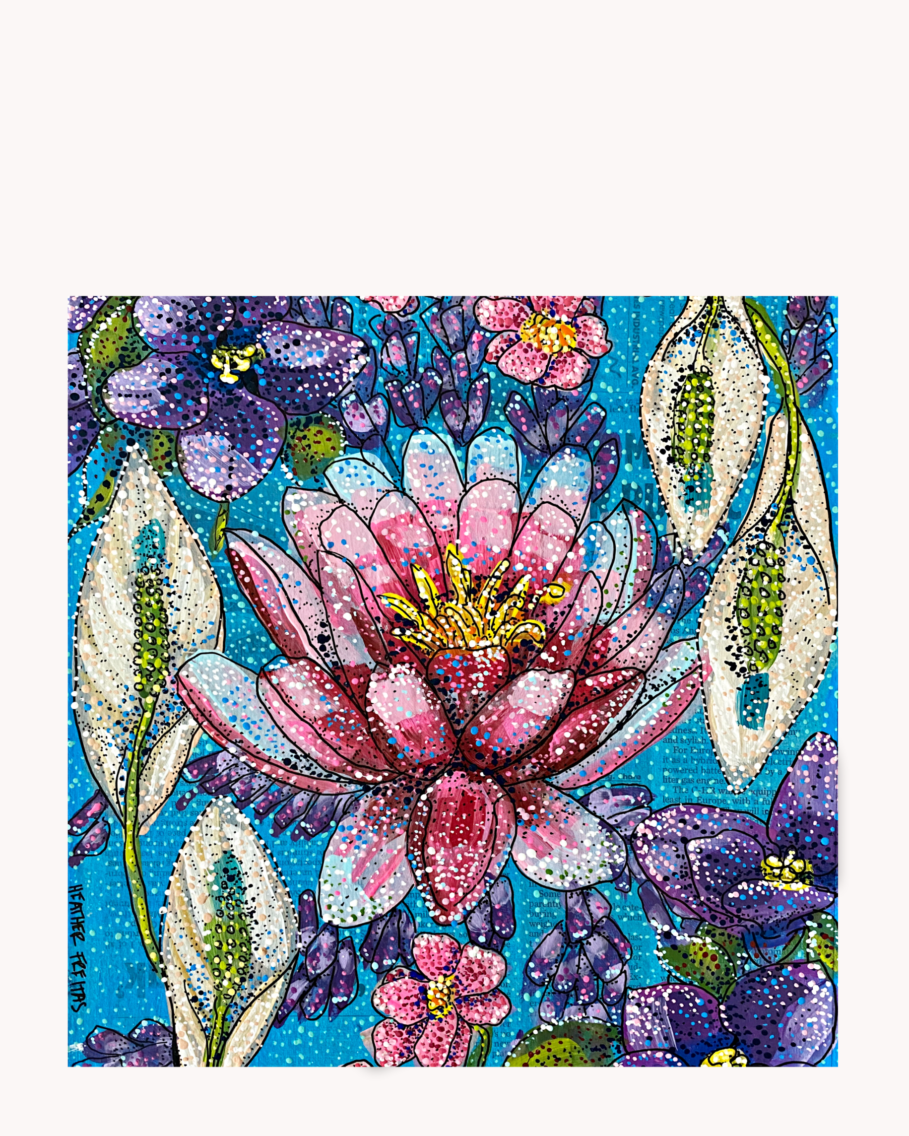 Flower That Represent Peace Acrylic Tray