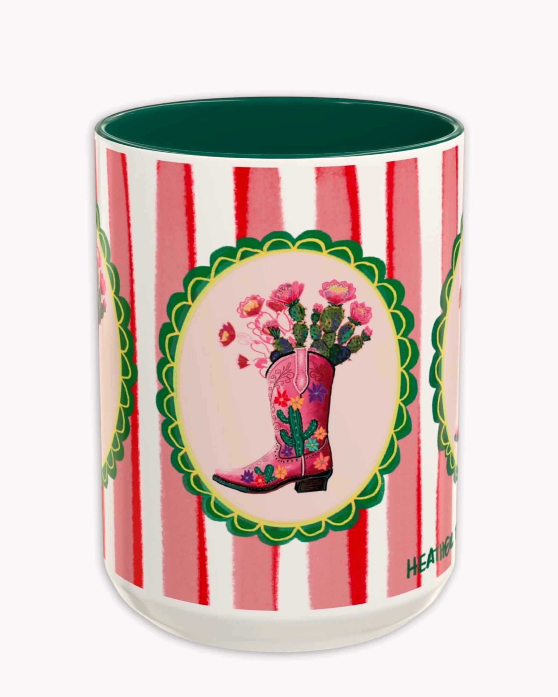 Cowgirl Boot Coffee Mug 15oz