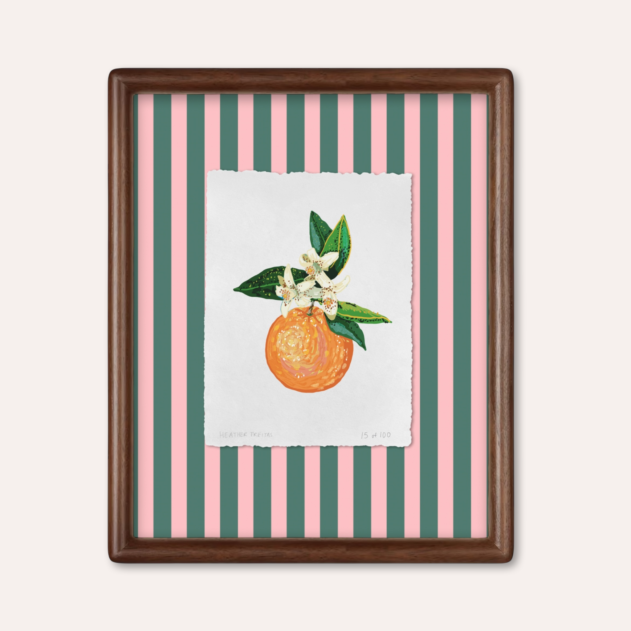 Orange Blossom Limited Edition Framed Print