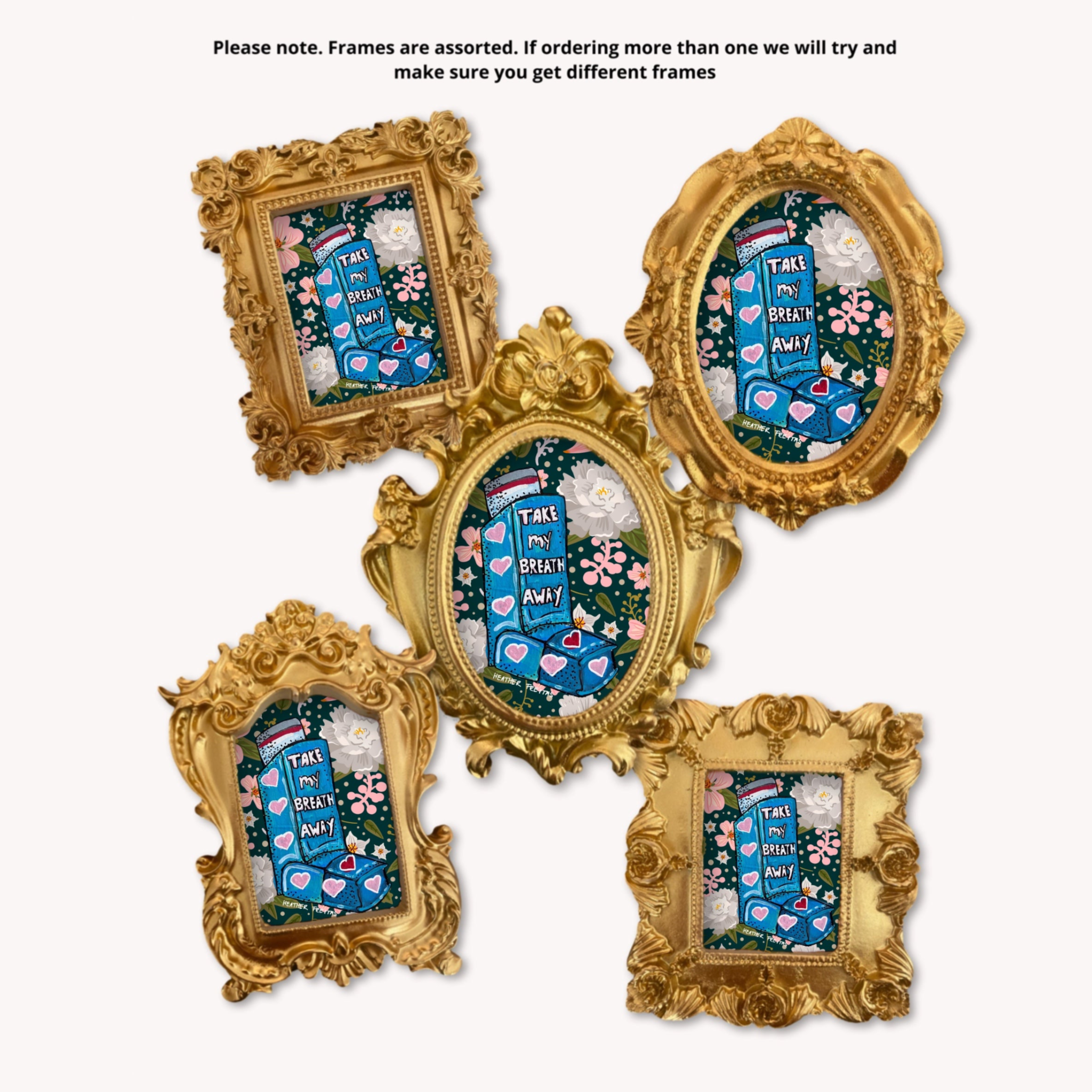 Take my Breath Away Framed Small Magnet