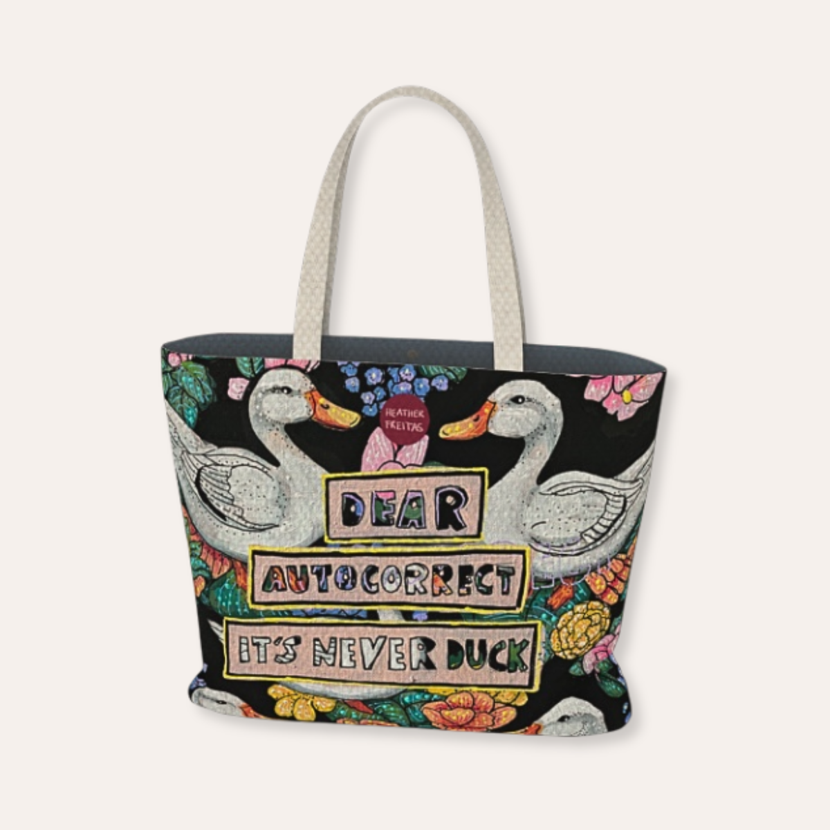 Dear Autocorrect Oversized Tote