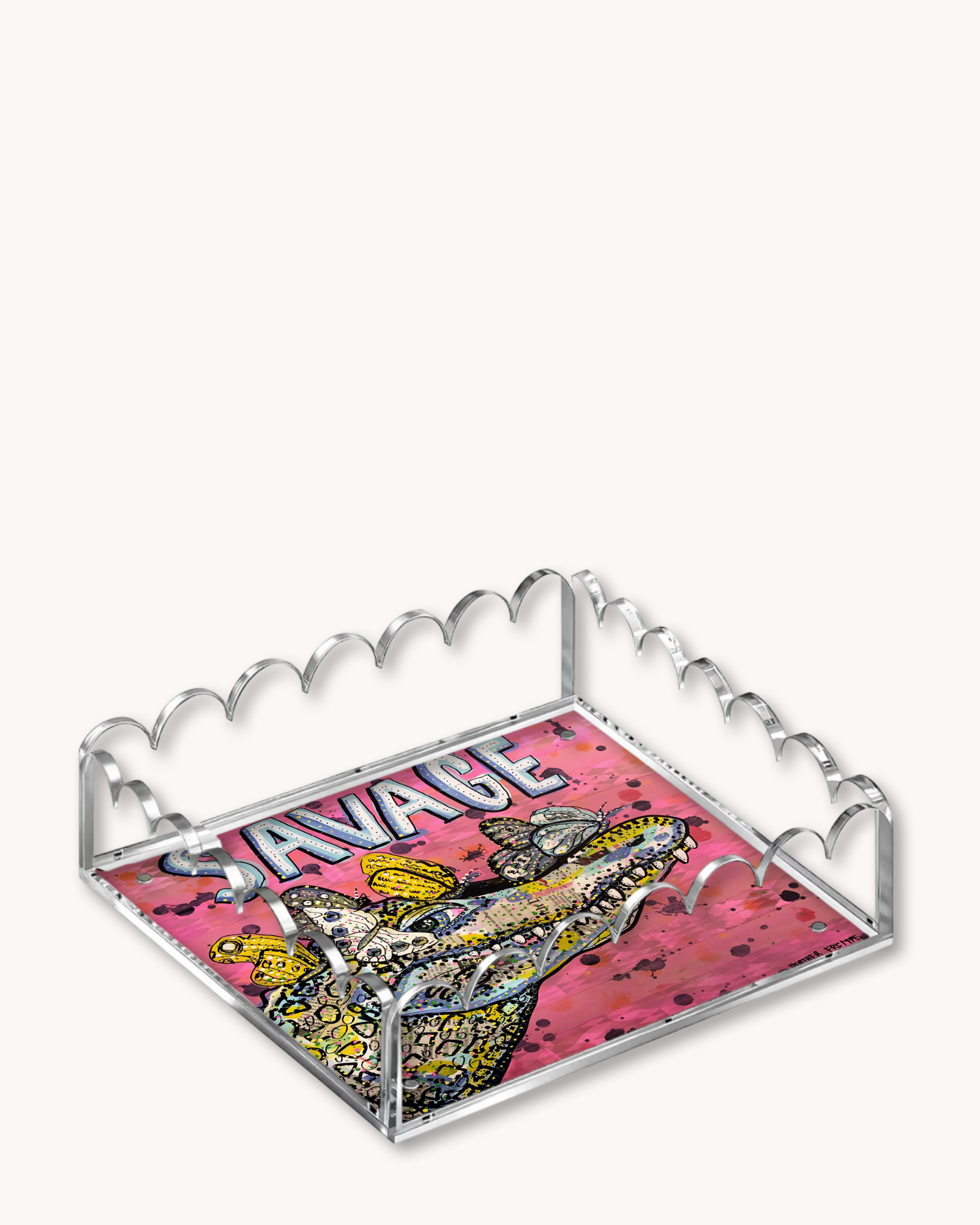 Savage Alligator Acrylic Tray