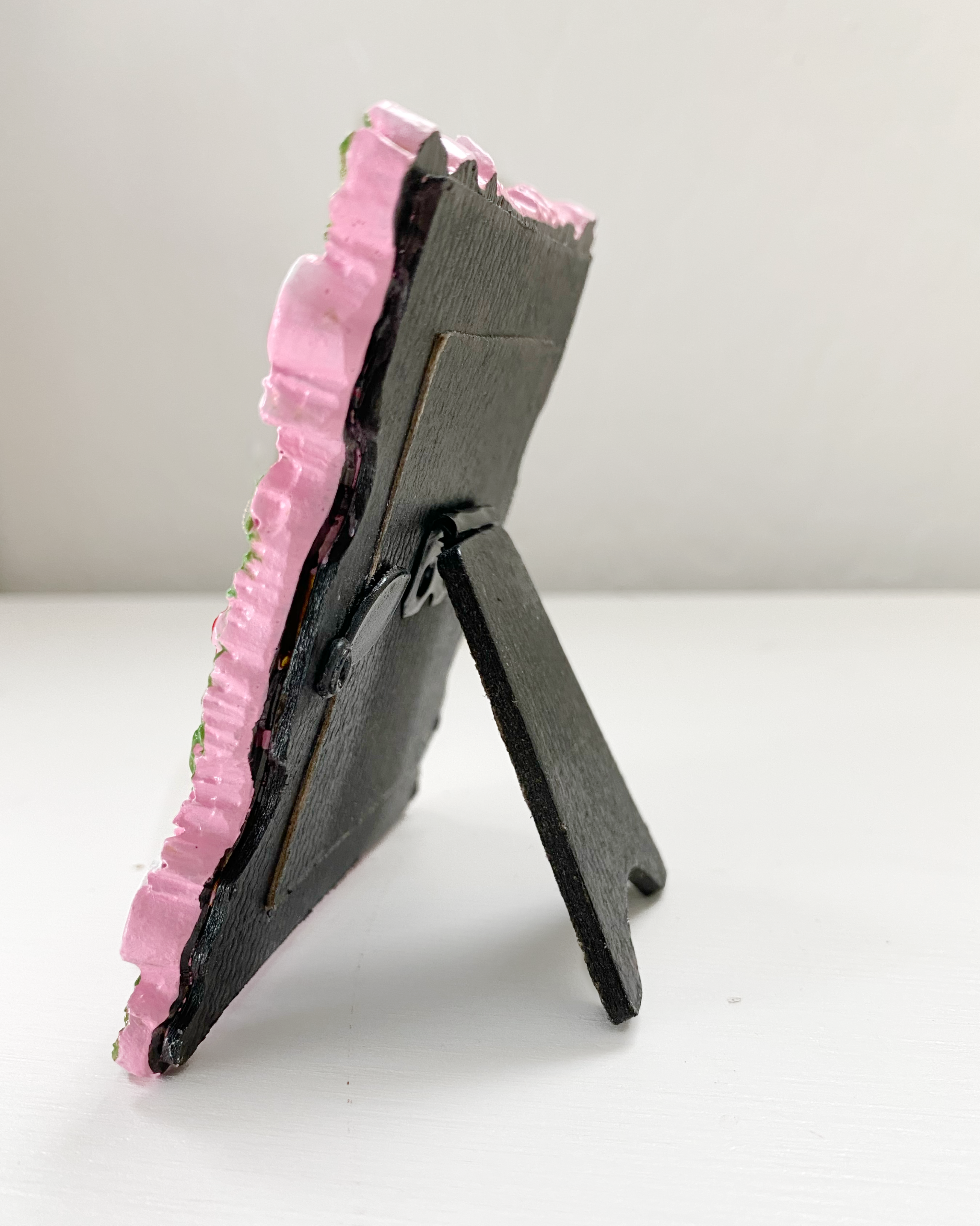 Pretty In Pink Mushrooms ( Mini Original Painting )