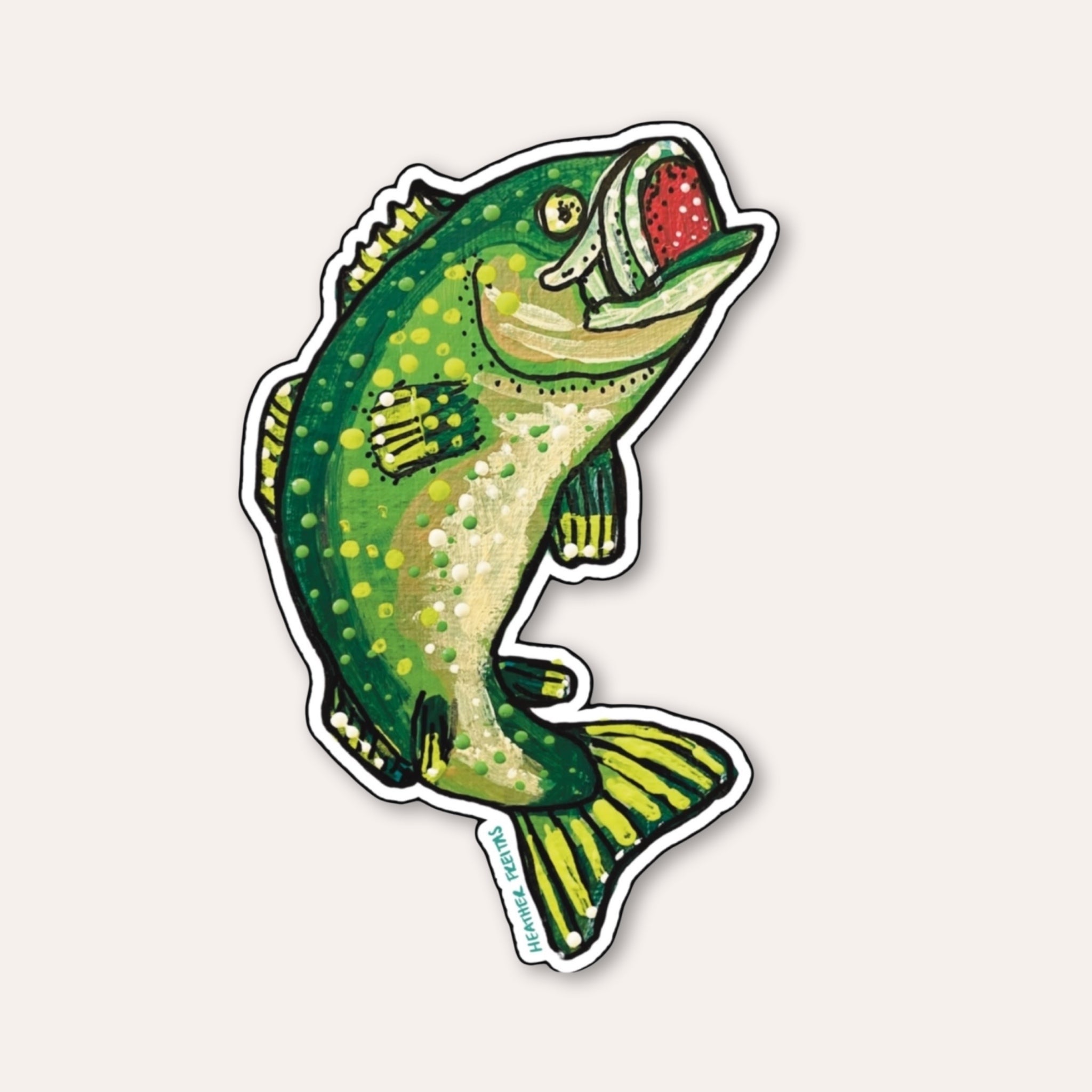 Bass Fish Sticker