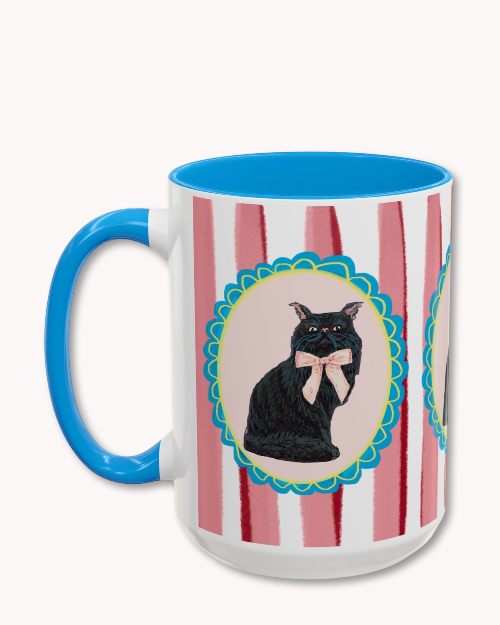 Black Persian Cat Coffee Mug 15oz