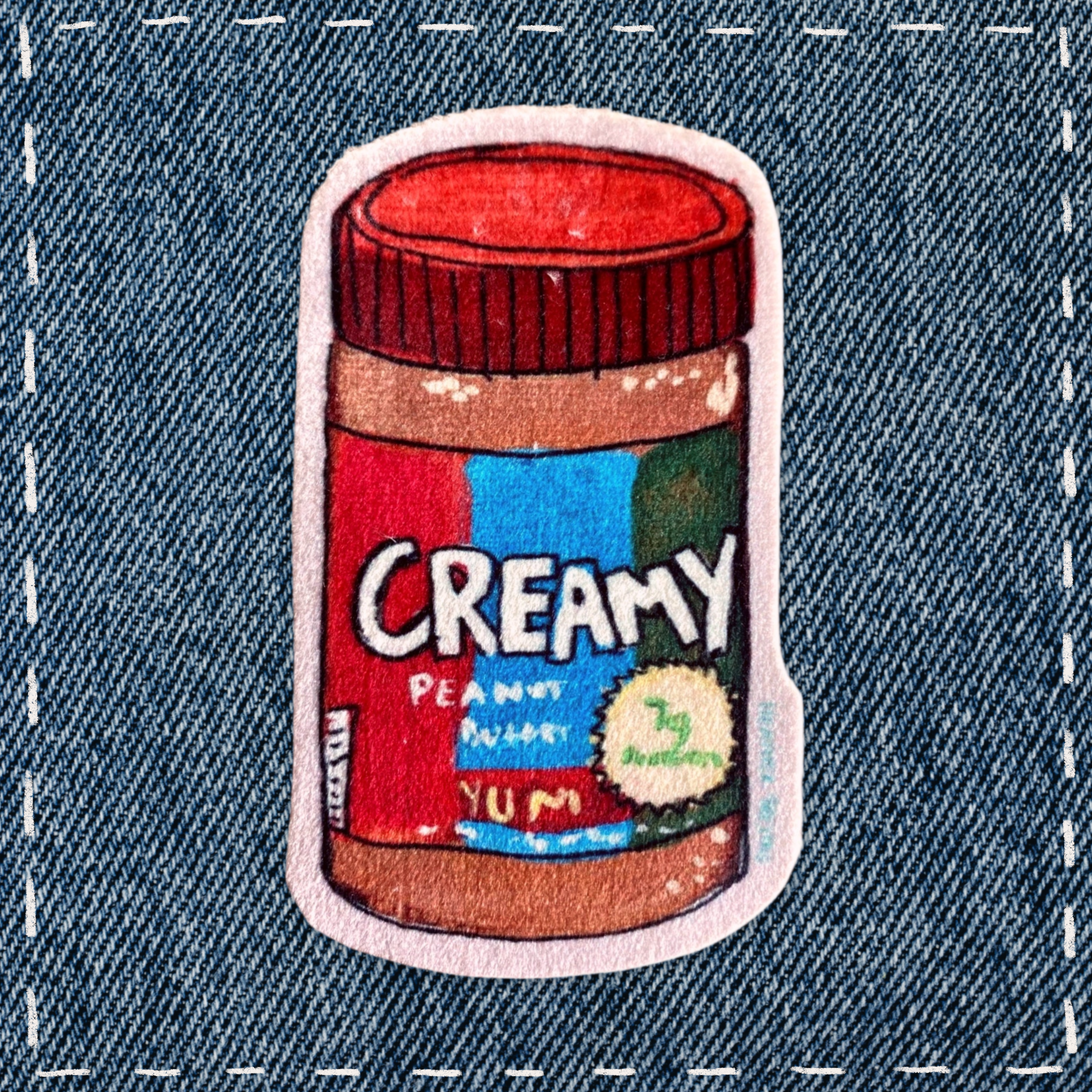 Peanut Butter - Sew On Velveteen Patch