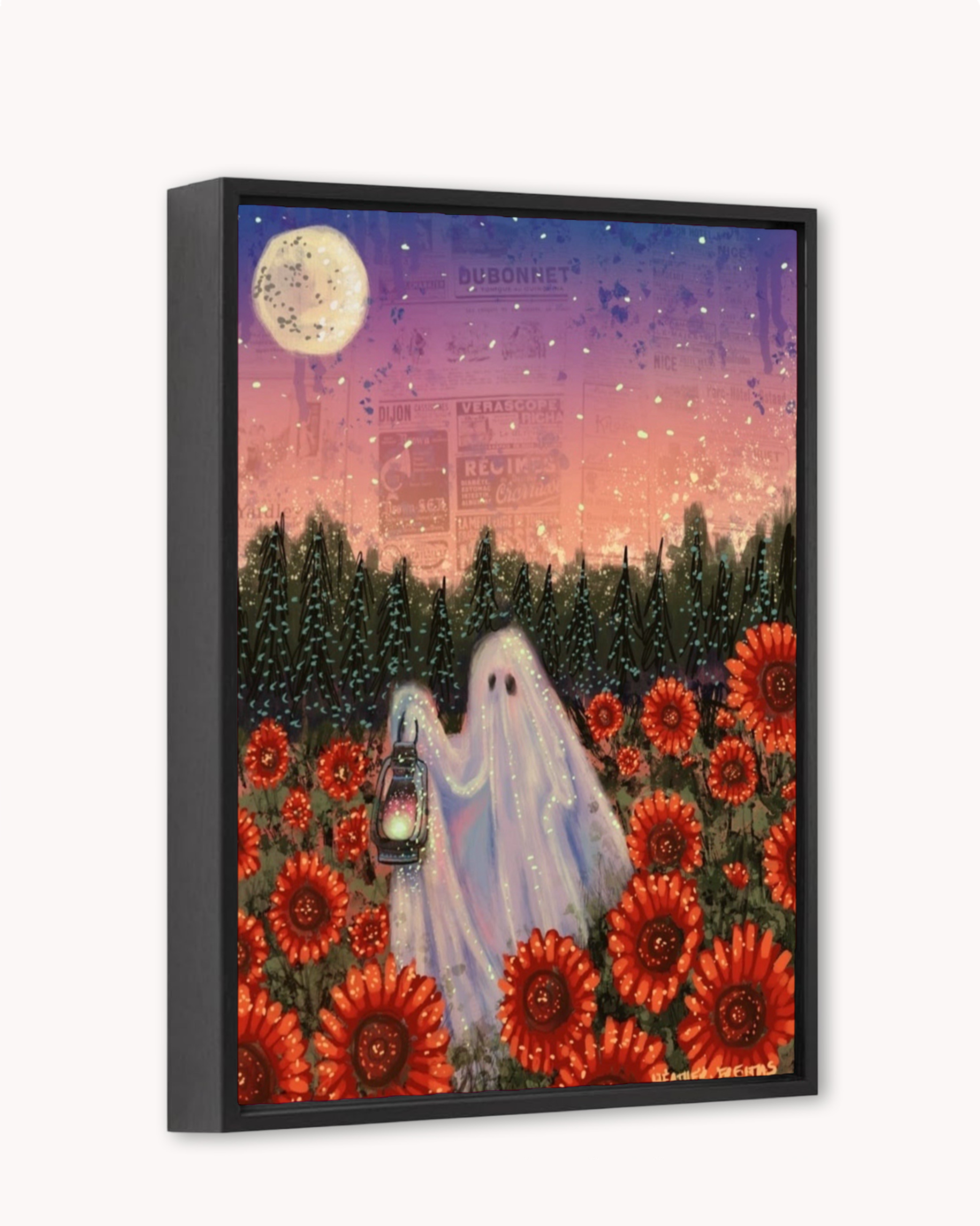 Sunflower Ghost Print